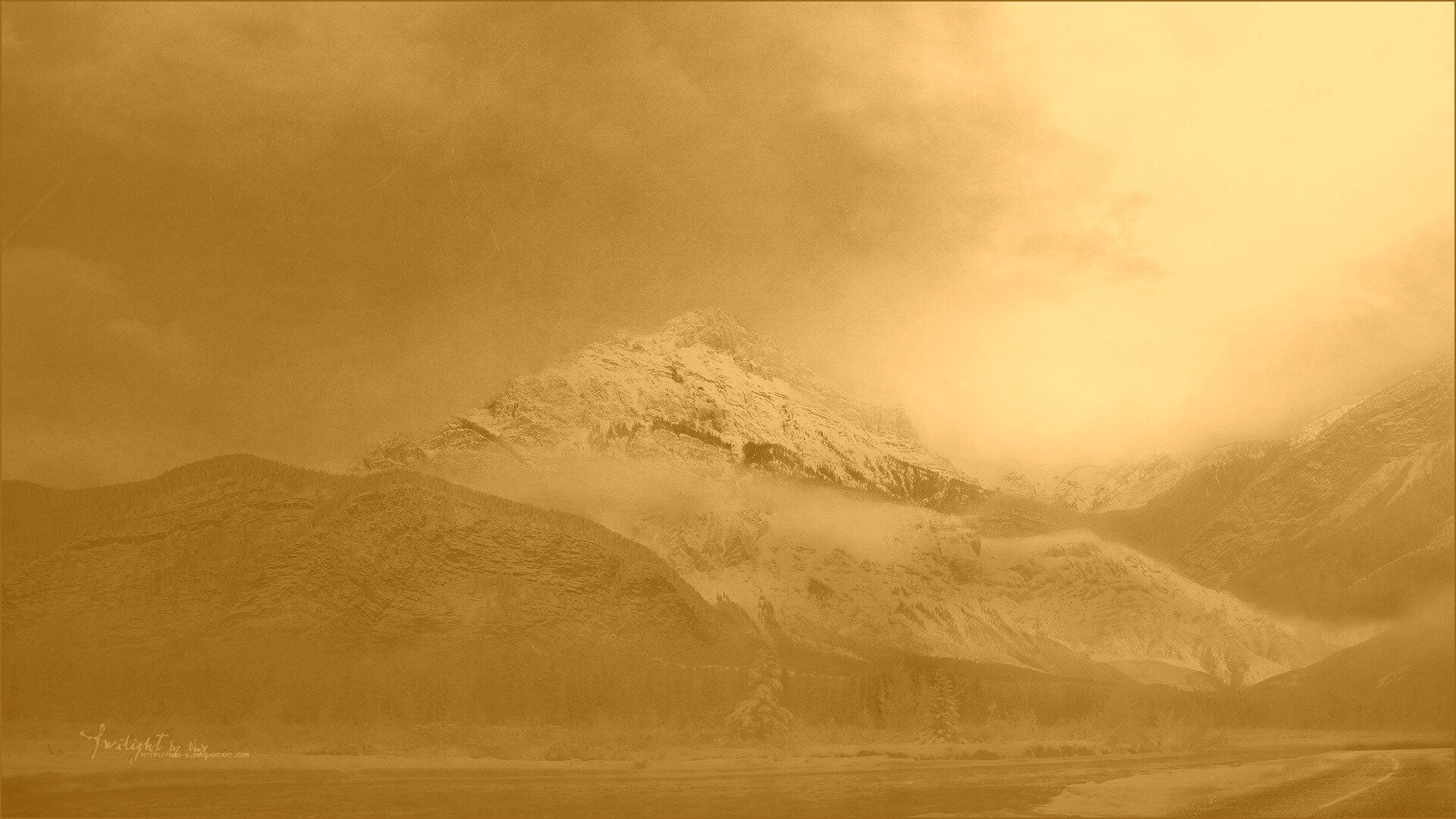 Ч/Б фото гор обои