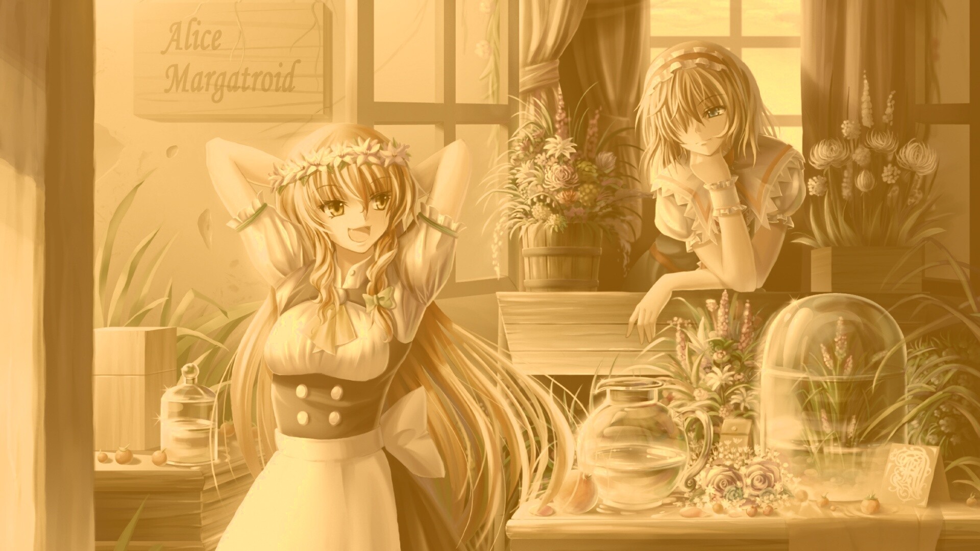 Анимешное утро обои