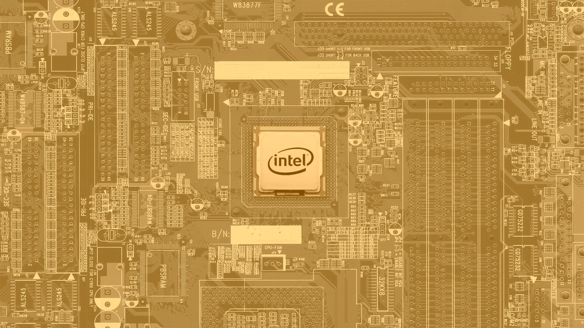 Процессор от Intel обои