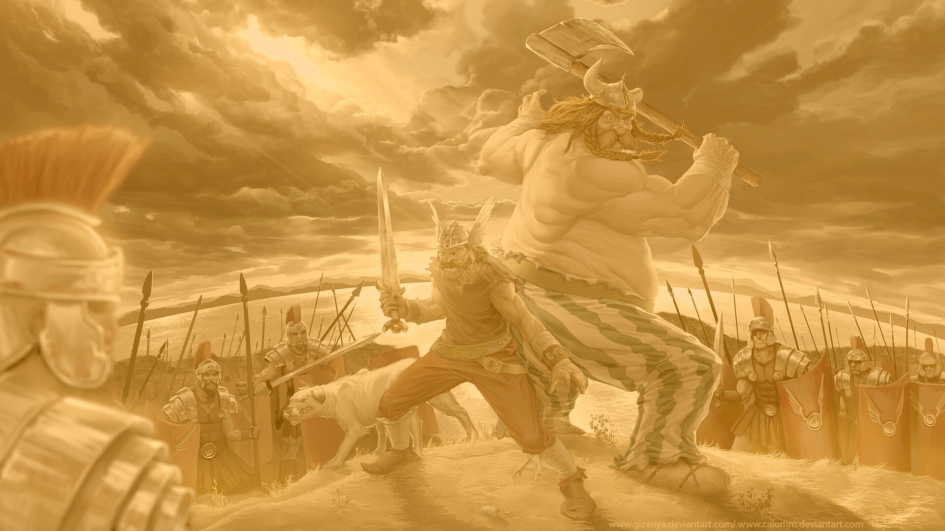 Астерикс и Обеликс по взрослому обои