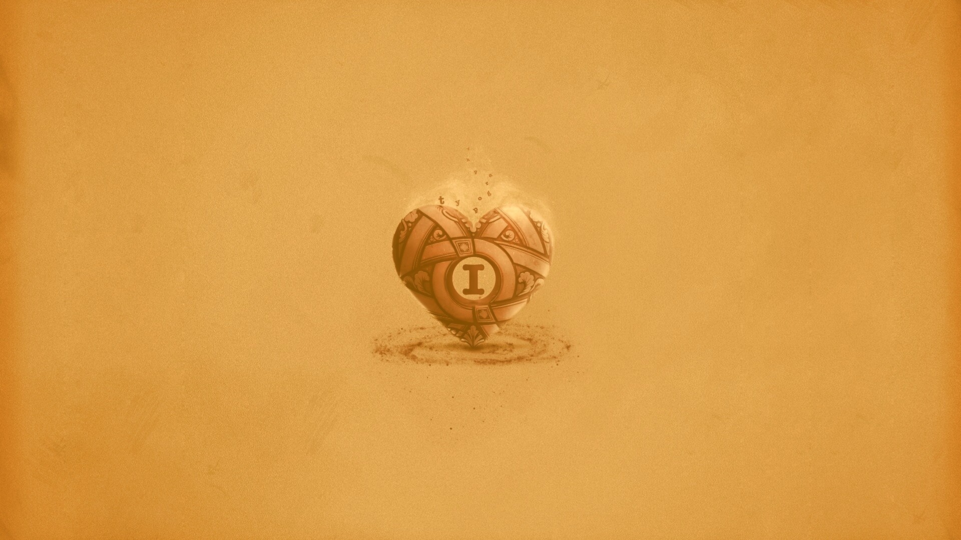 Креативное минималистичное сердце обои