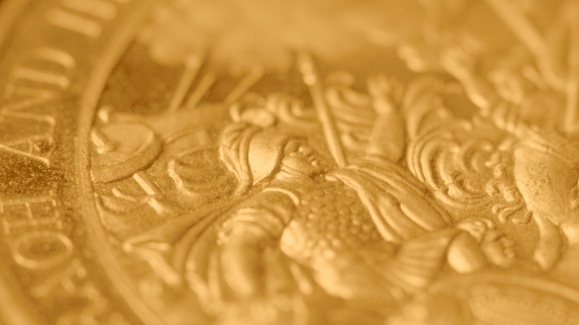 Монета в макро обои