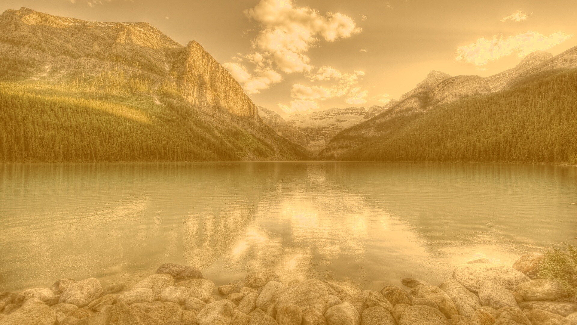 Горное озеро обои