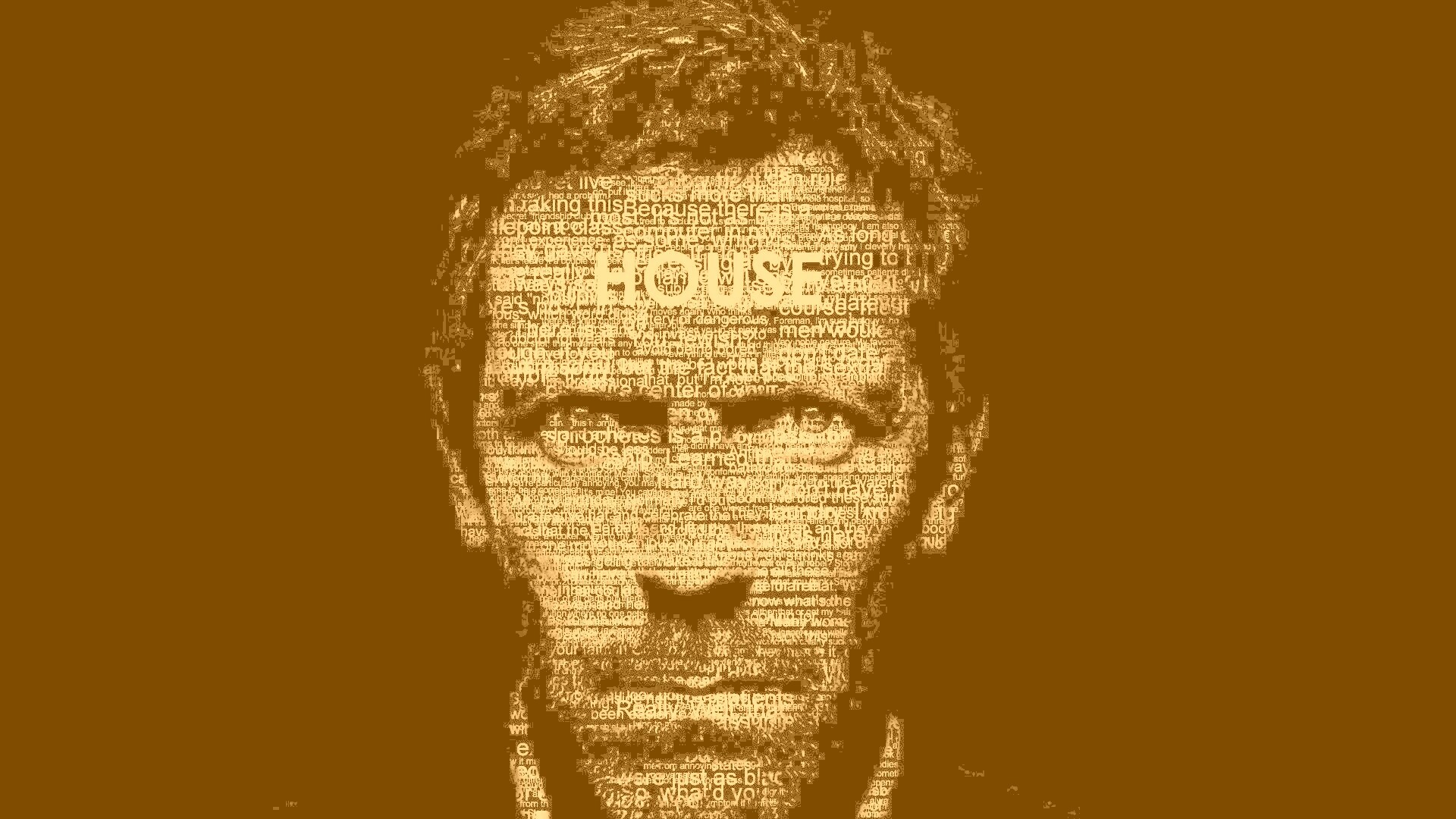 Хаус типографика обои