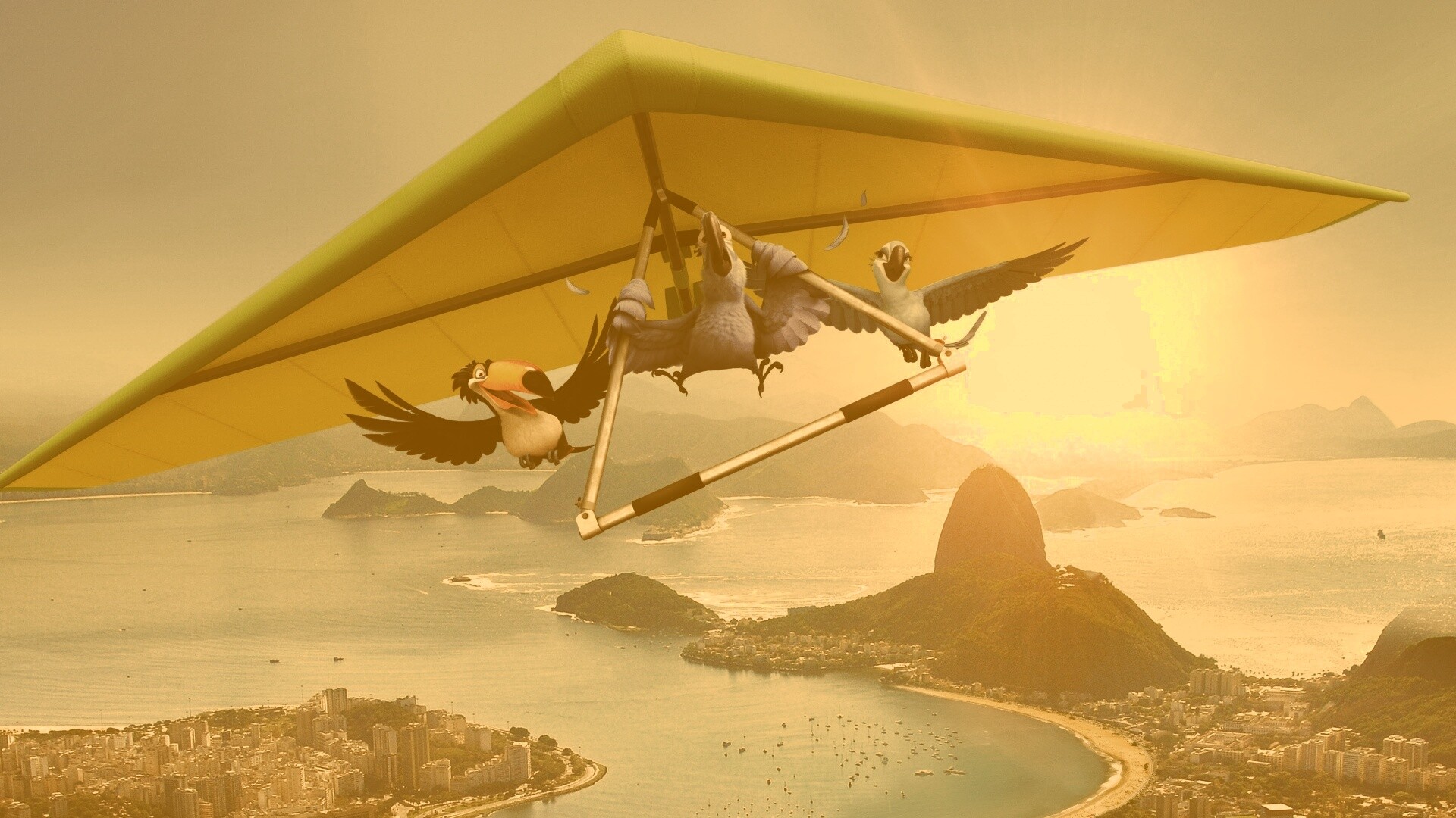 Герои мультфильма Рио обои