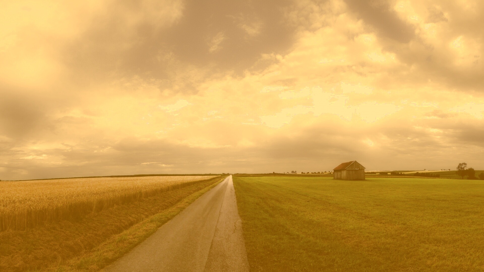 Сельский пейзаж обои