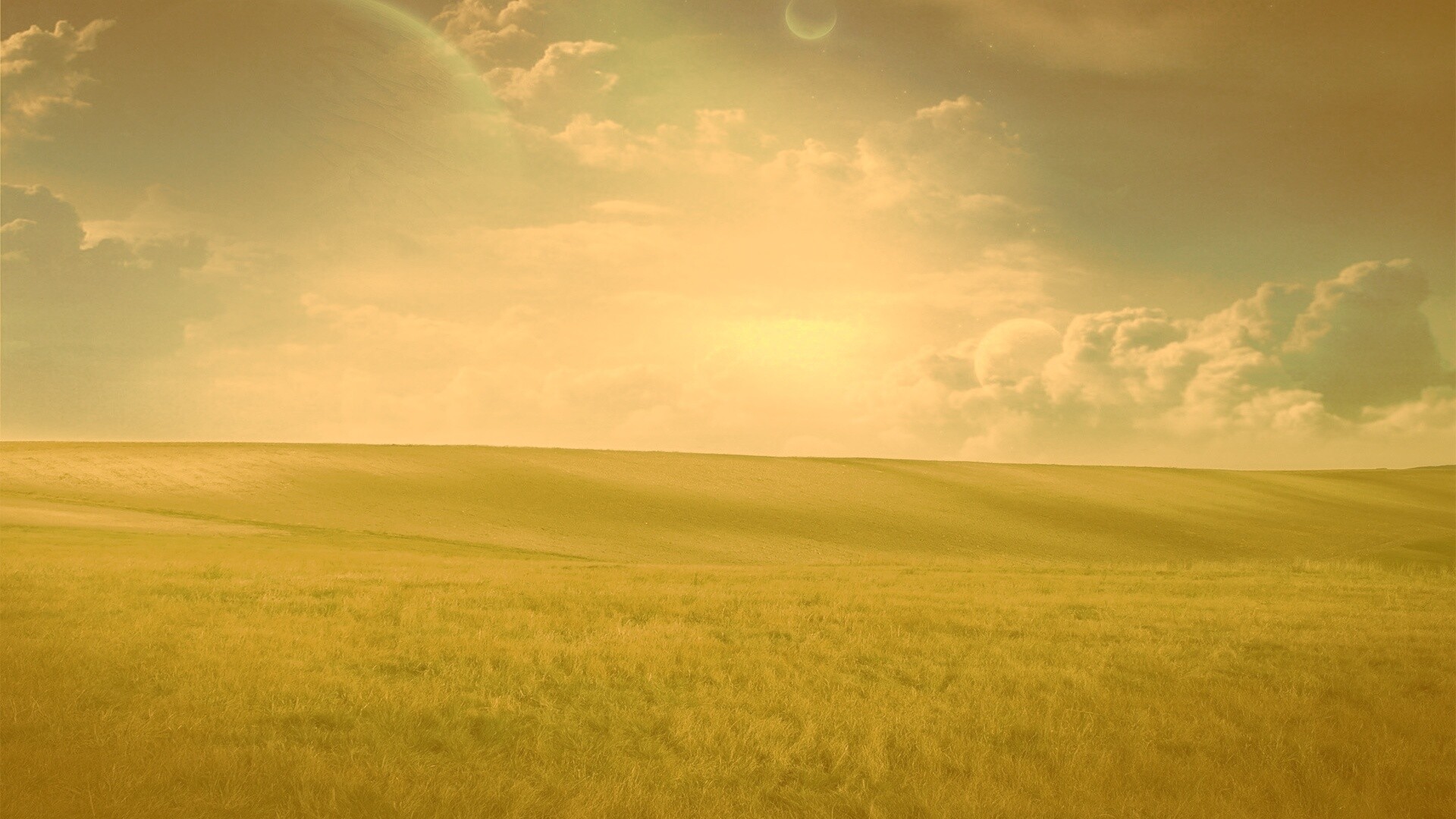 Луг на другой планете обои