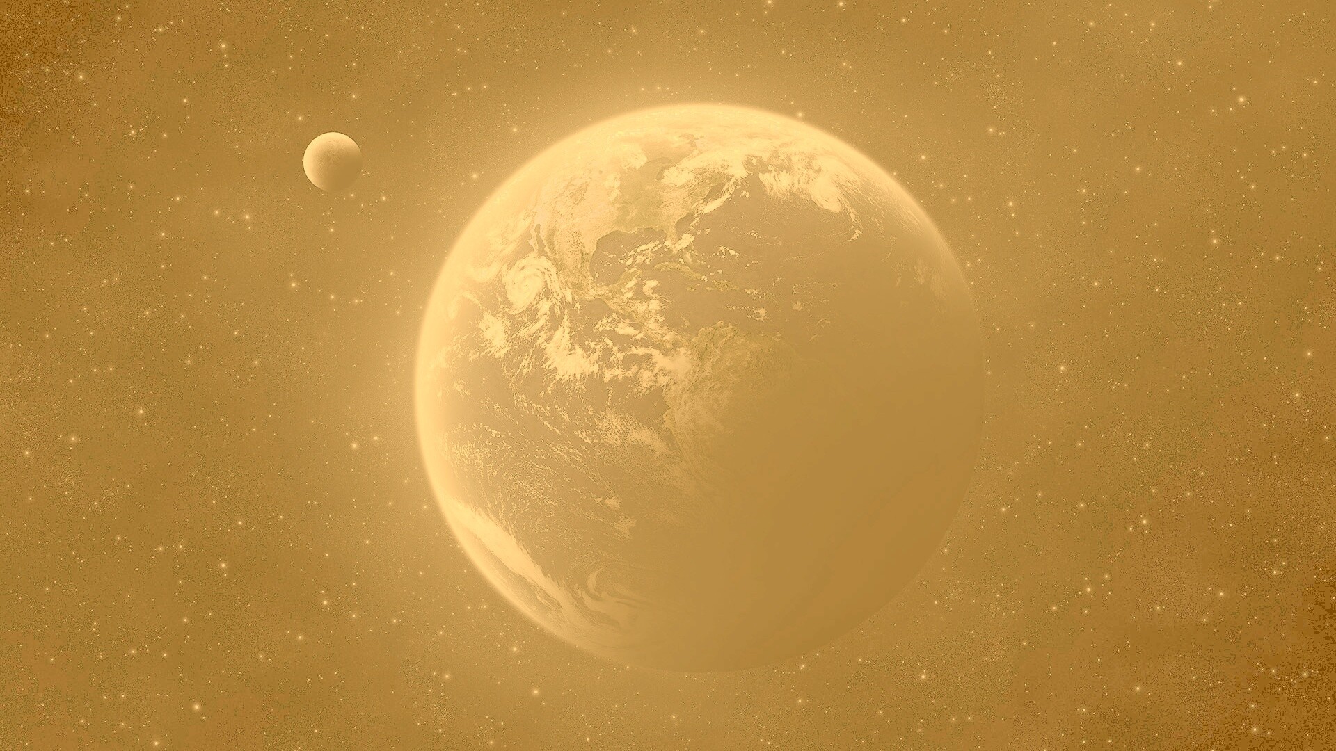 Вид Земли из космоса обои