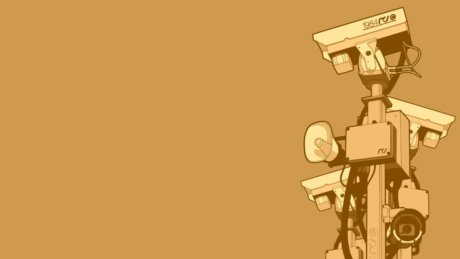 Недремлющее око камер наблюдения обои