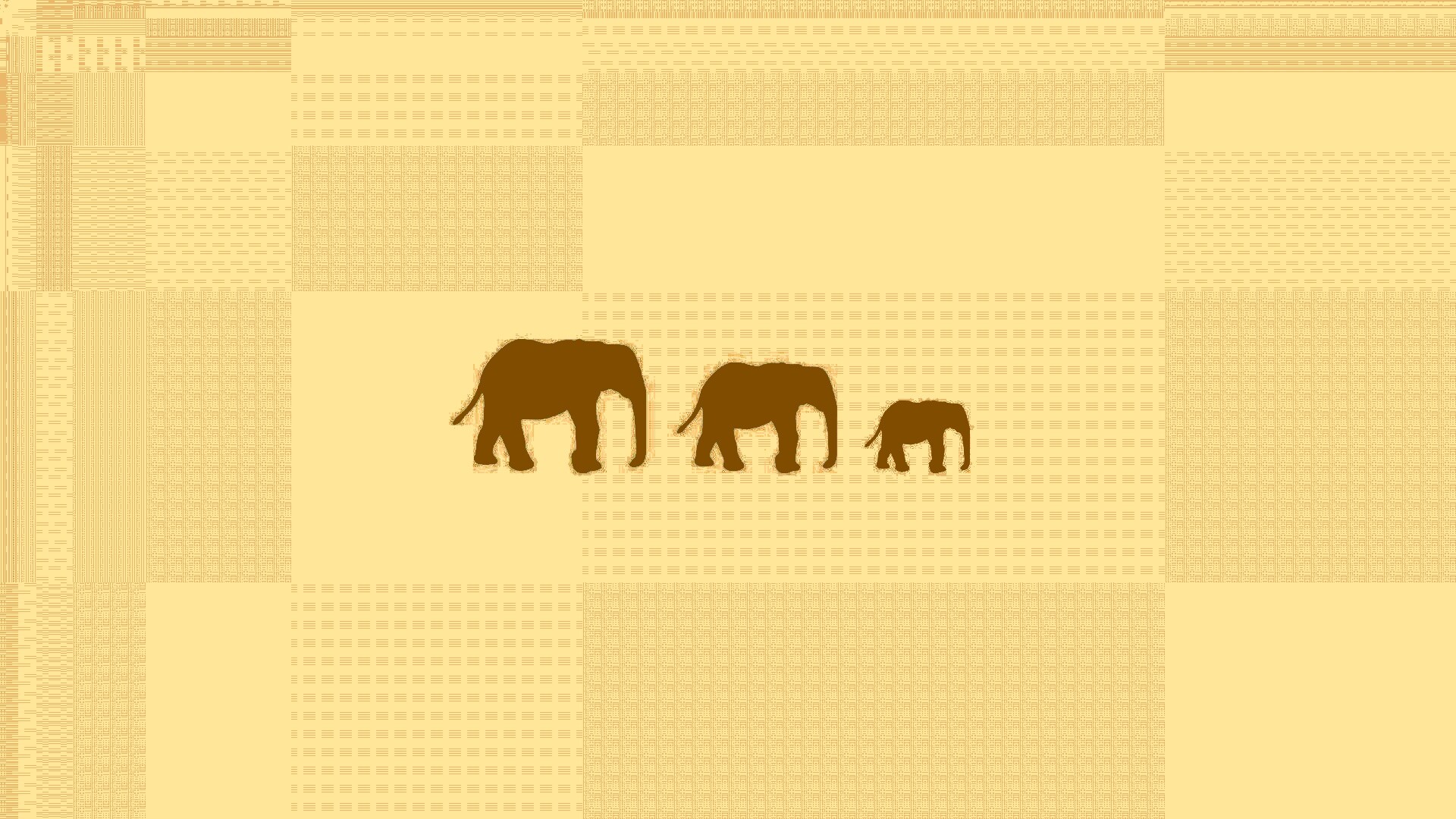 Вереница слонов обои