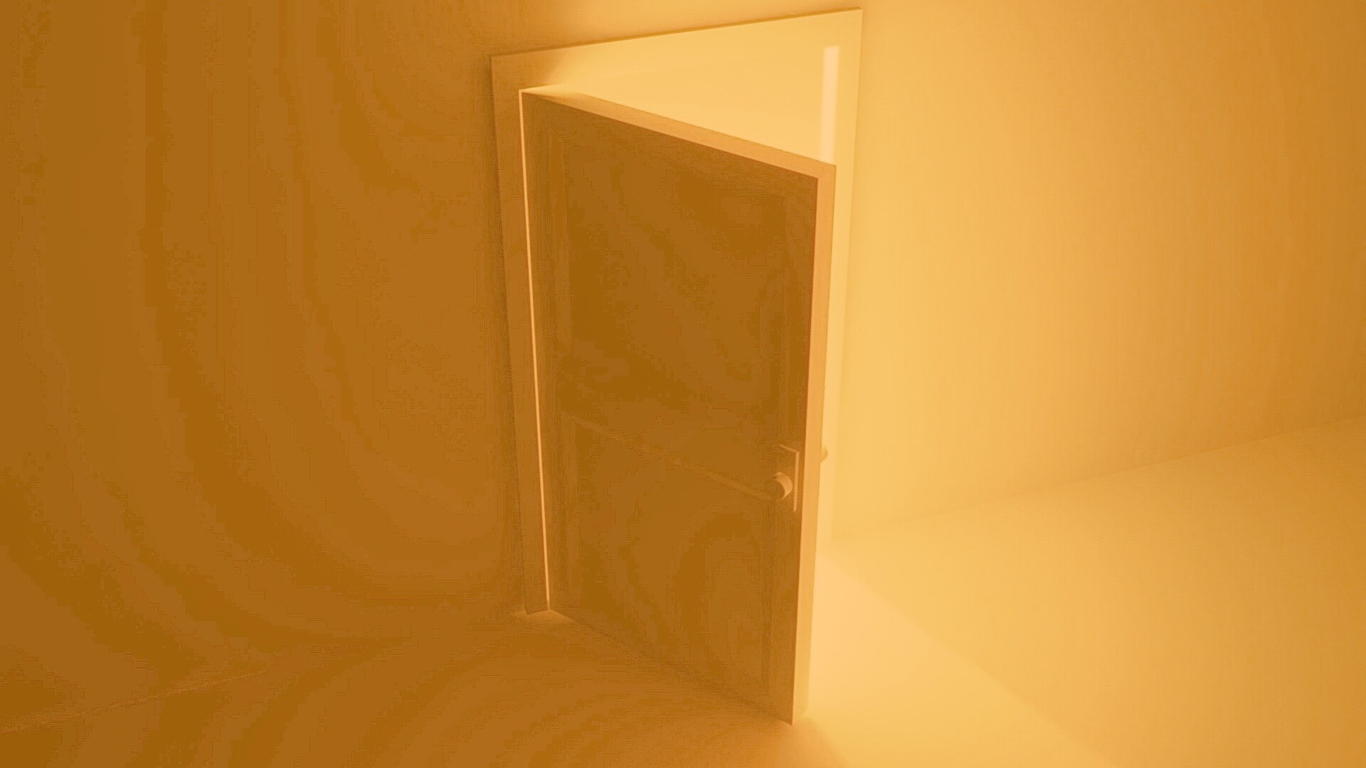 Свет из-за открытой двери обои