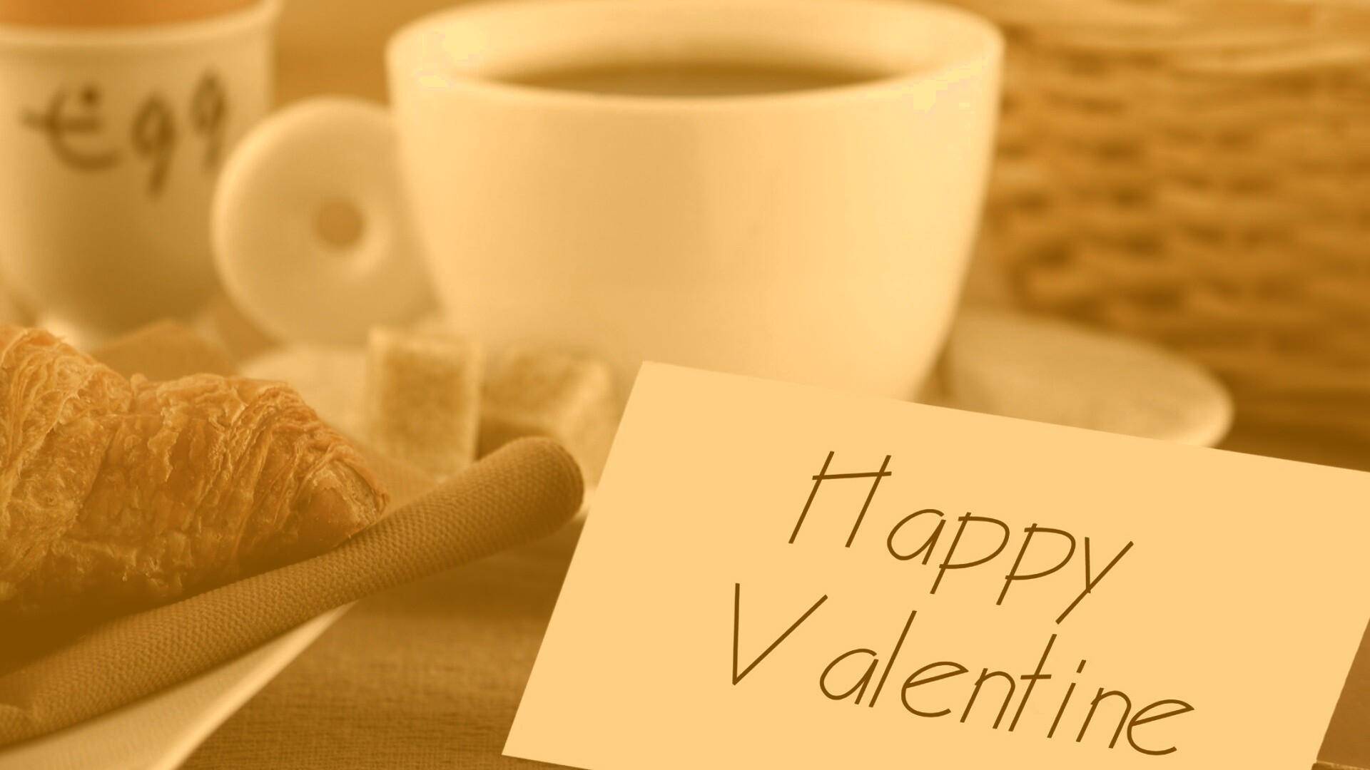 Завтрак на День Святого Валентина обои