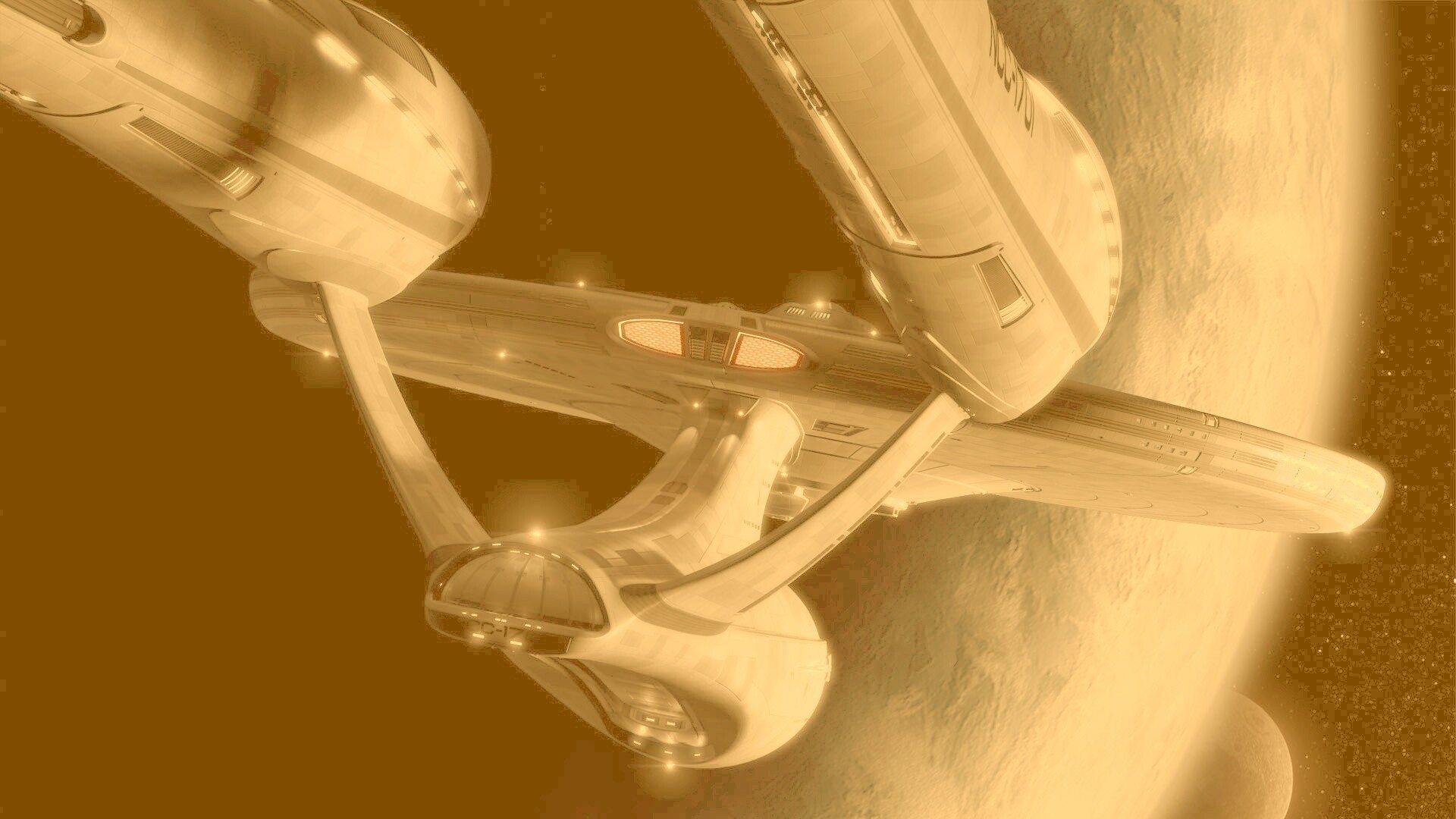 Космический корабль Enterprise из Star Trek обои