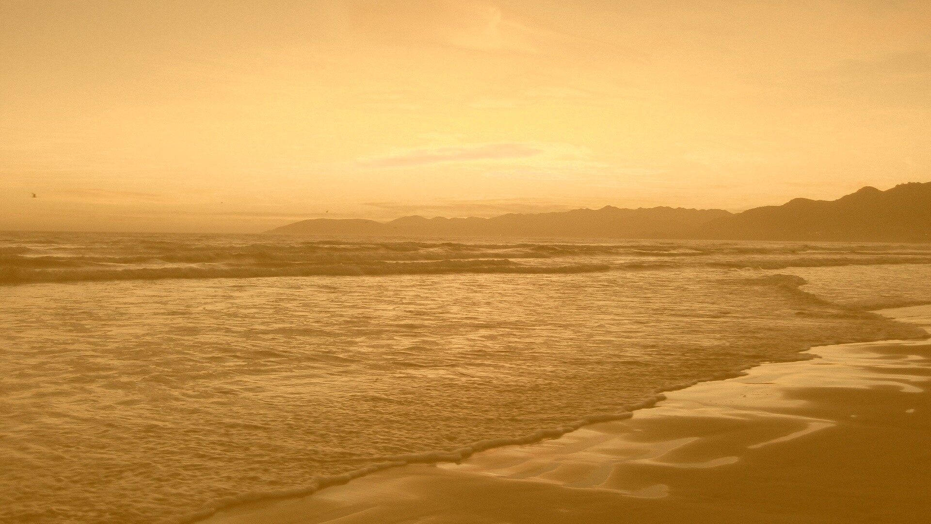 Восход на море обои