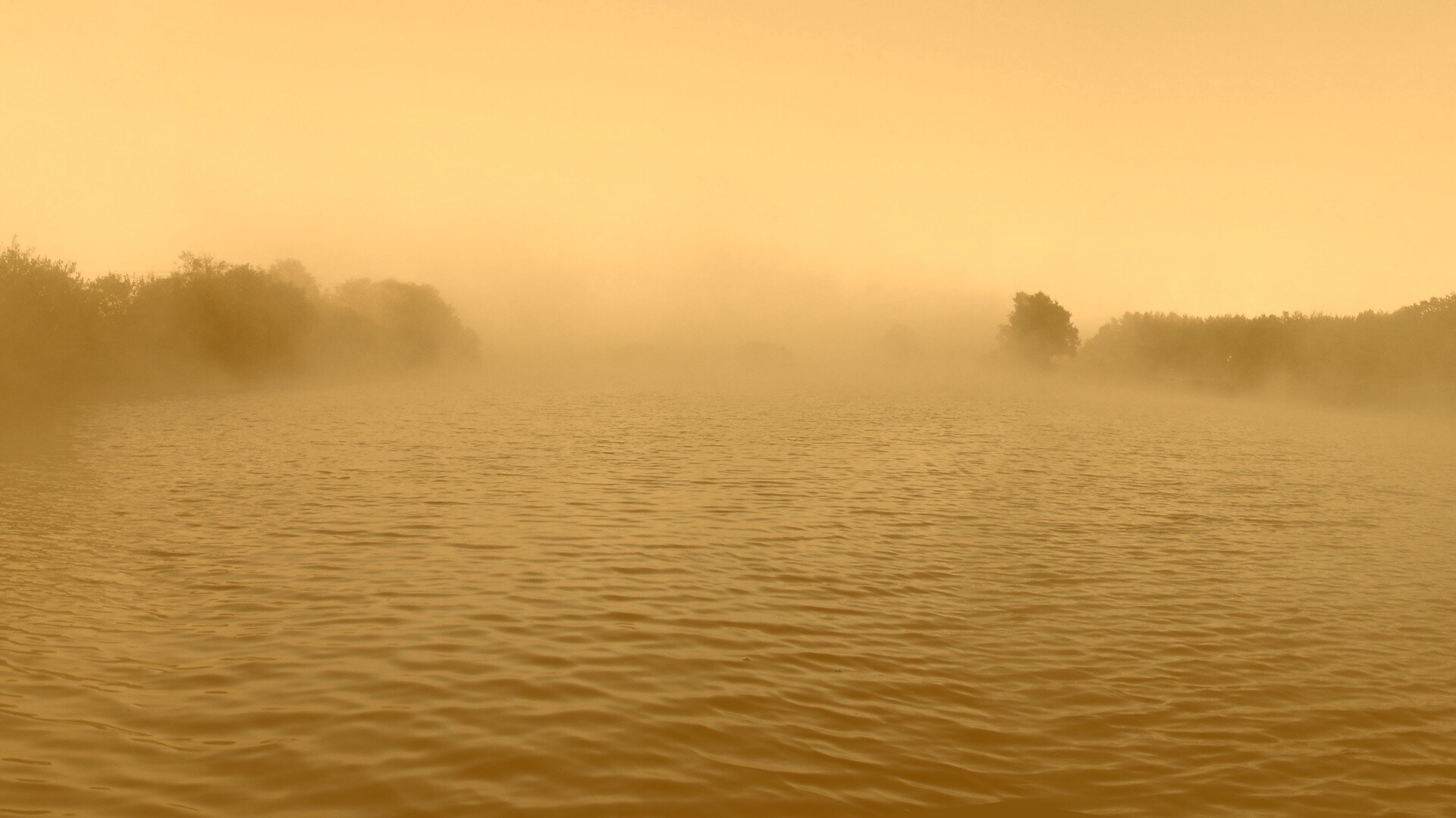 Речной туман обои