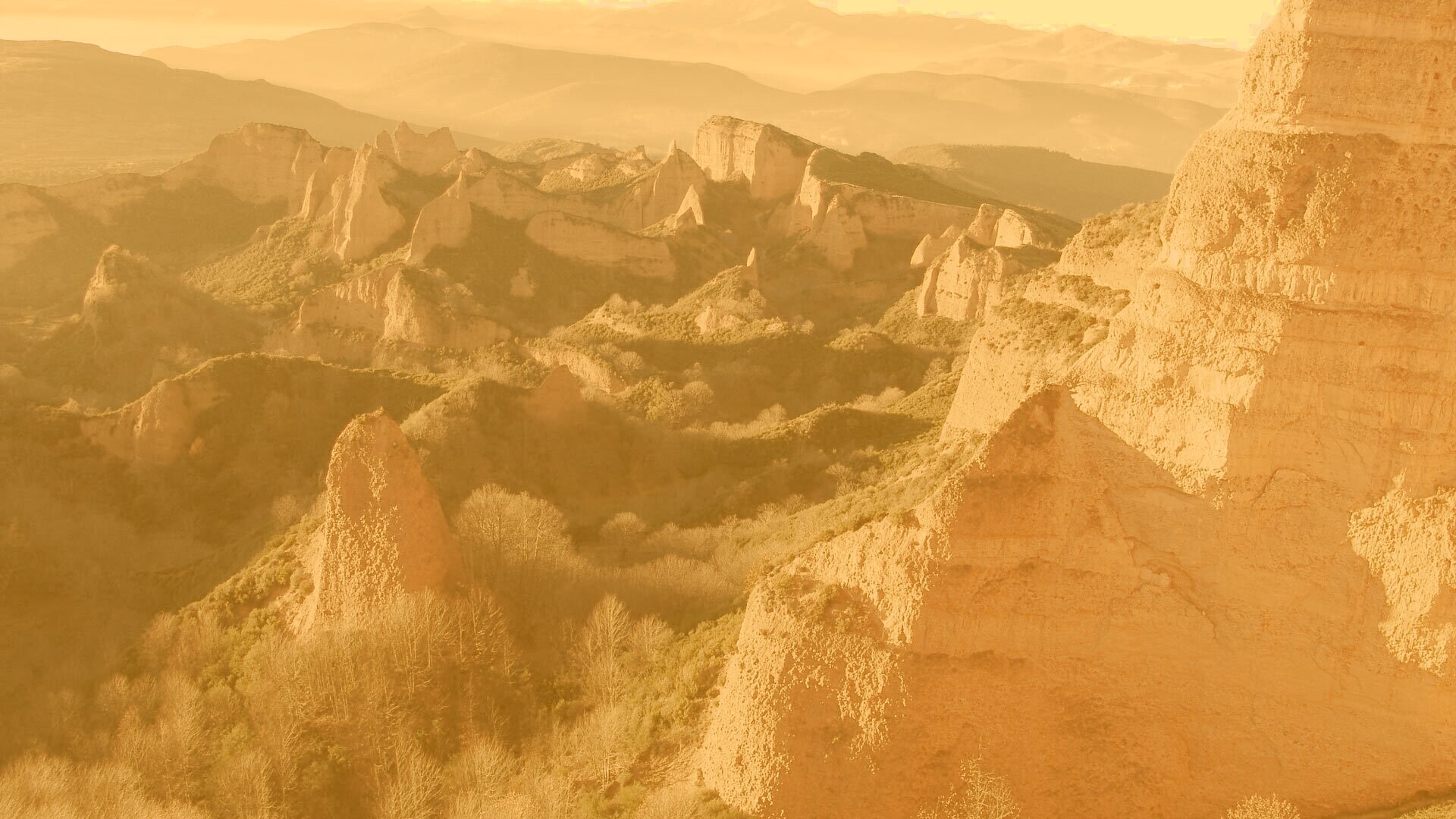 Скалы на рассвете обои