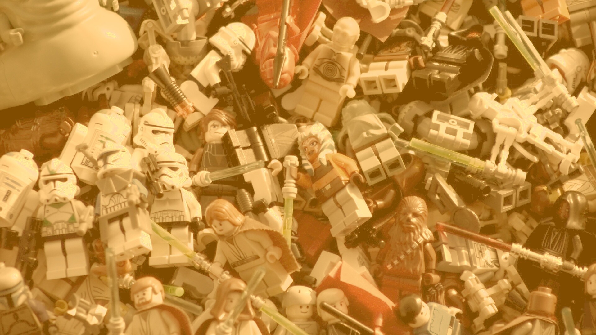 Человечки лего по мотивам звездных войн обои