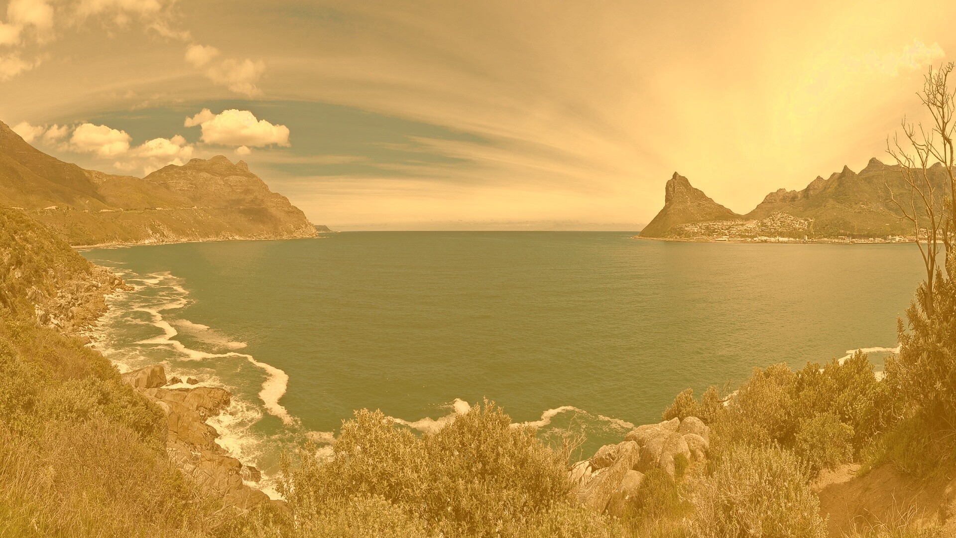 Красивая бухта обои