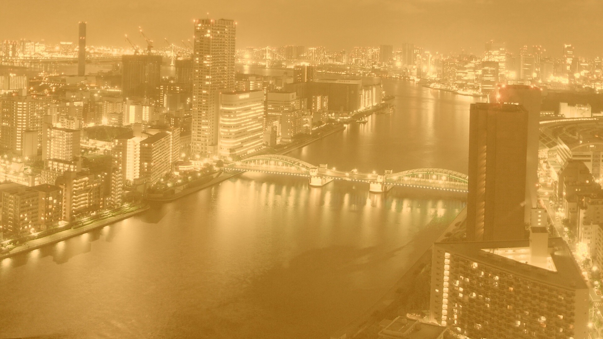 Ночной город обои