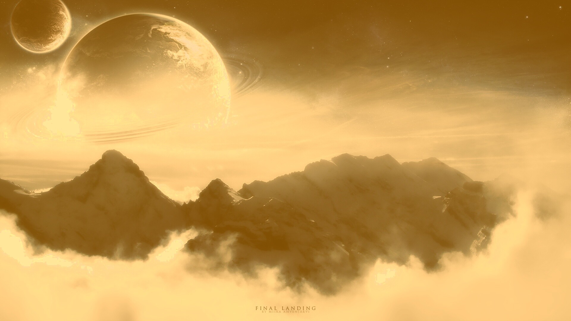 Окончательная посадка обои