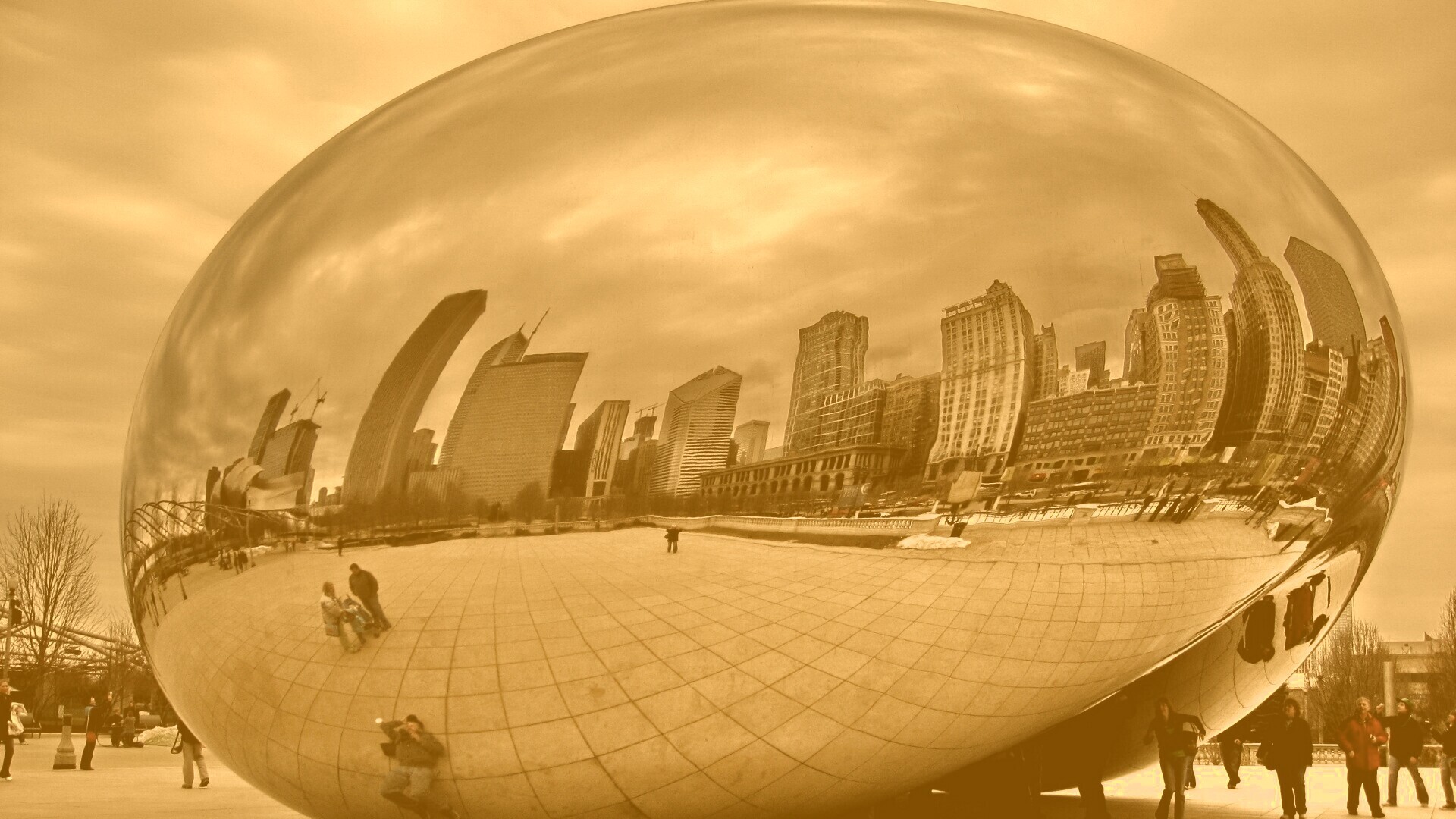 Облачные ворота обои