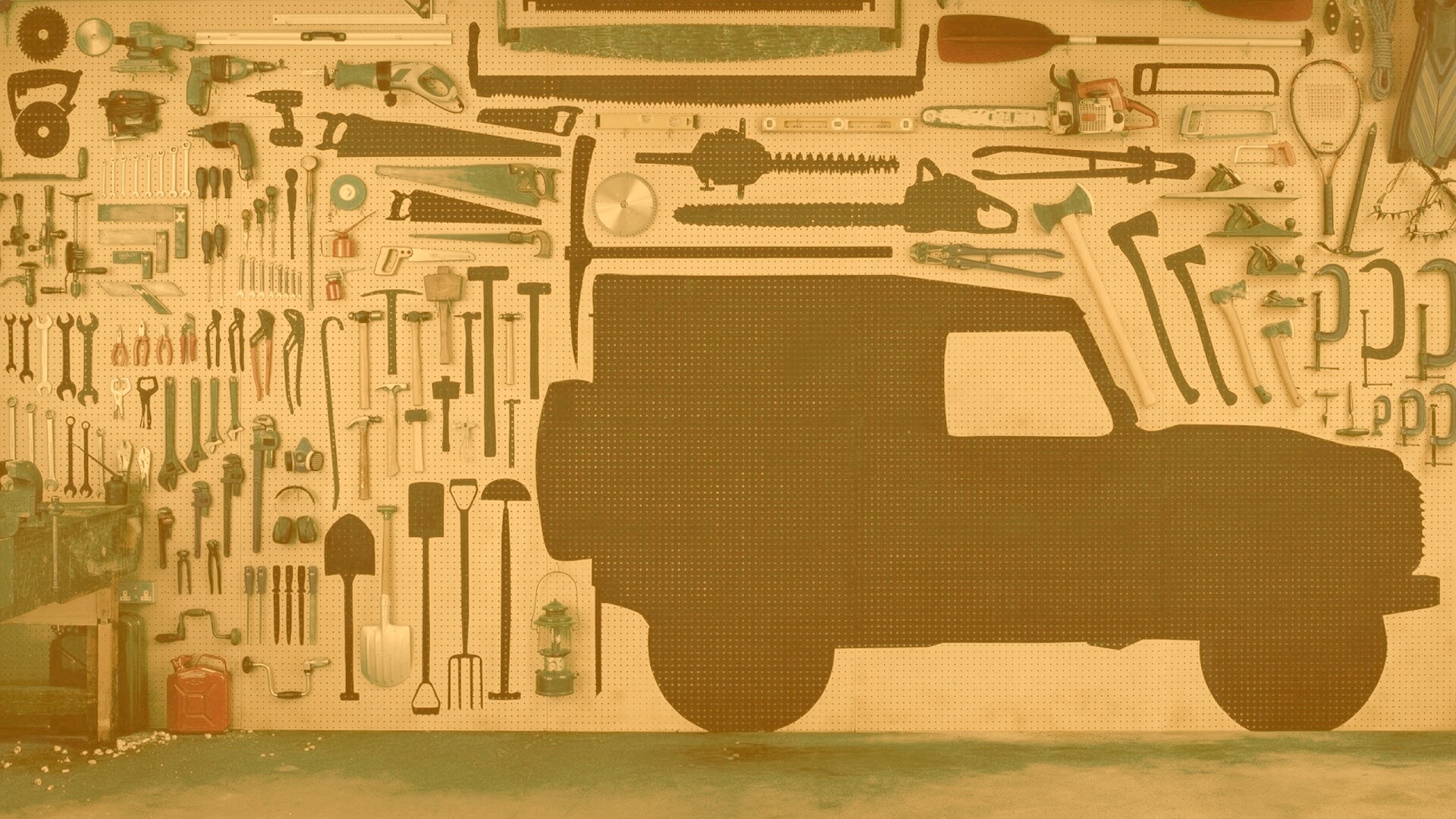 Типичный гараж обои