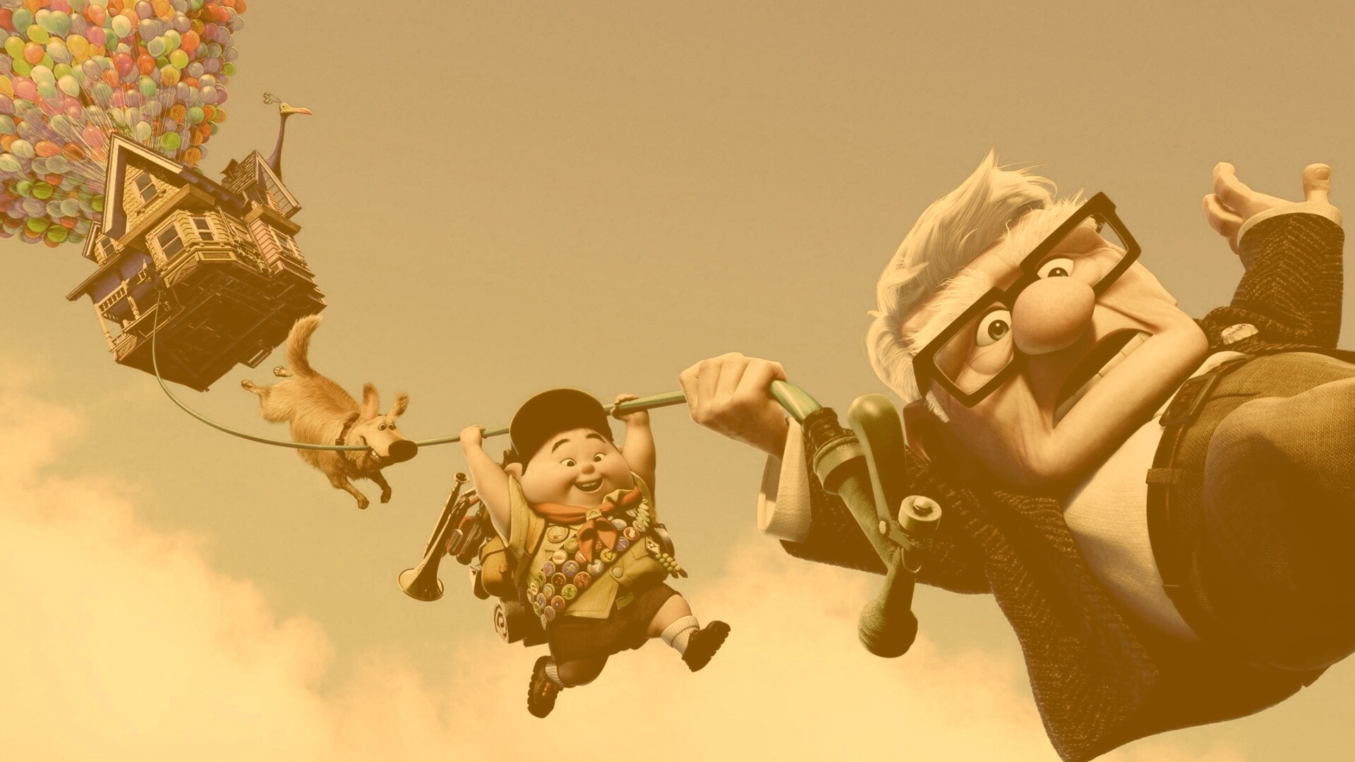 Персонажи мультфильма Up обои