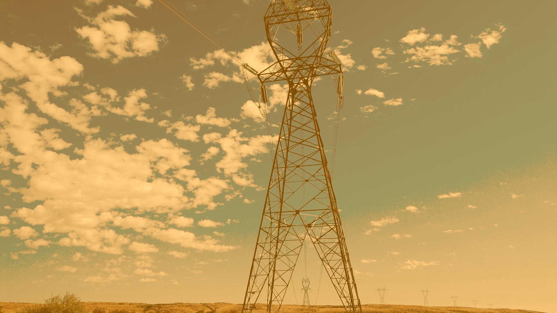 Линии электро передач обои