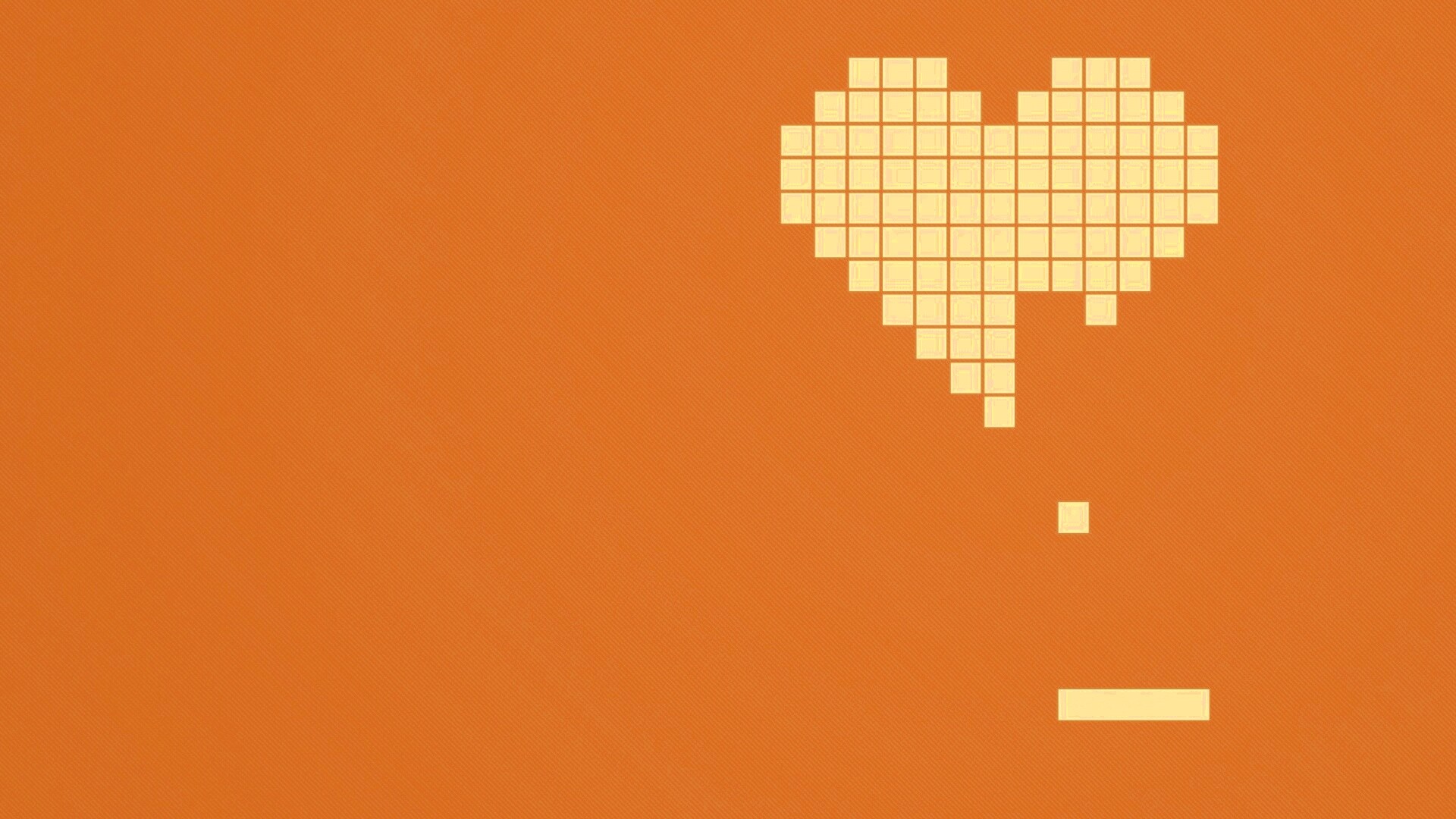 Уровень в виде сердца обои