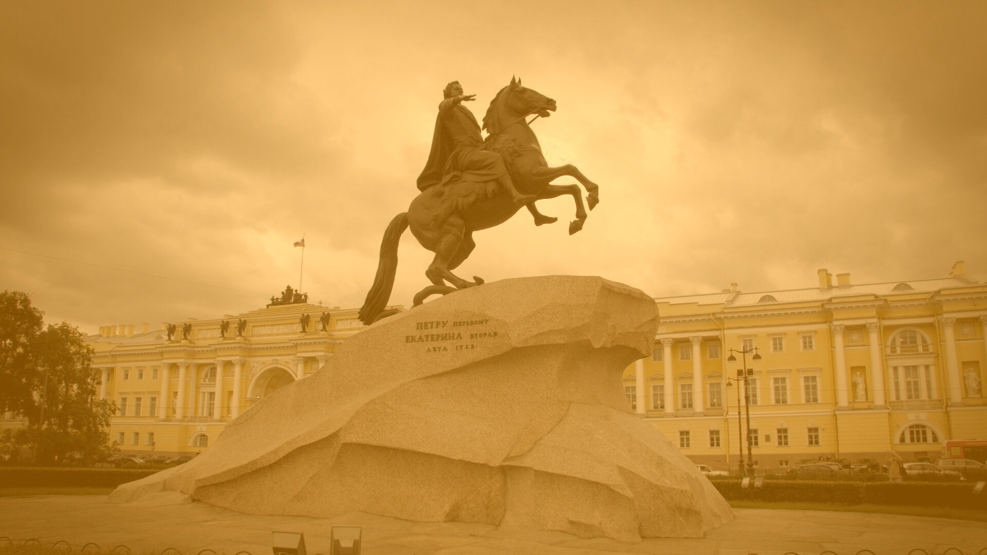 Медный Всадник в Питере обои