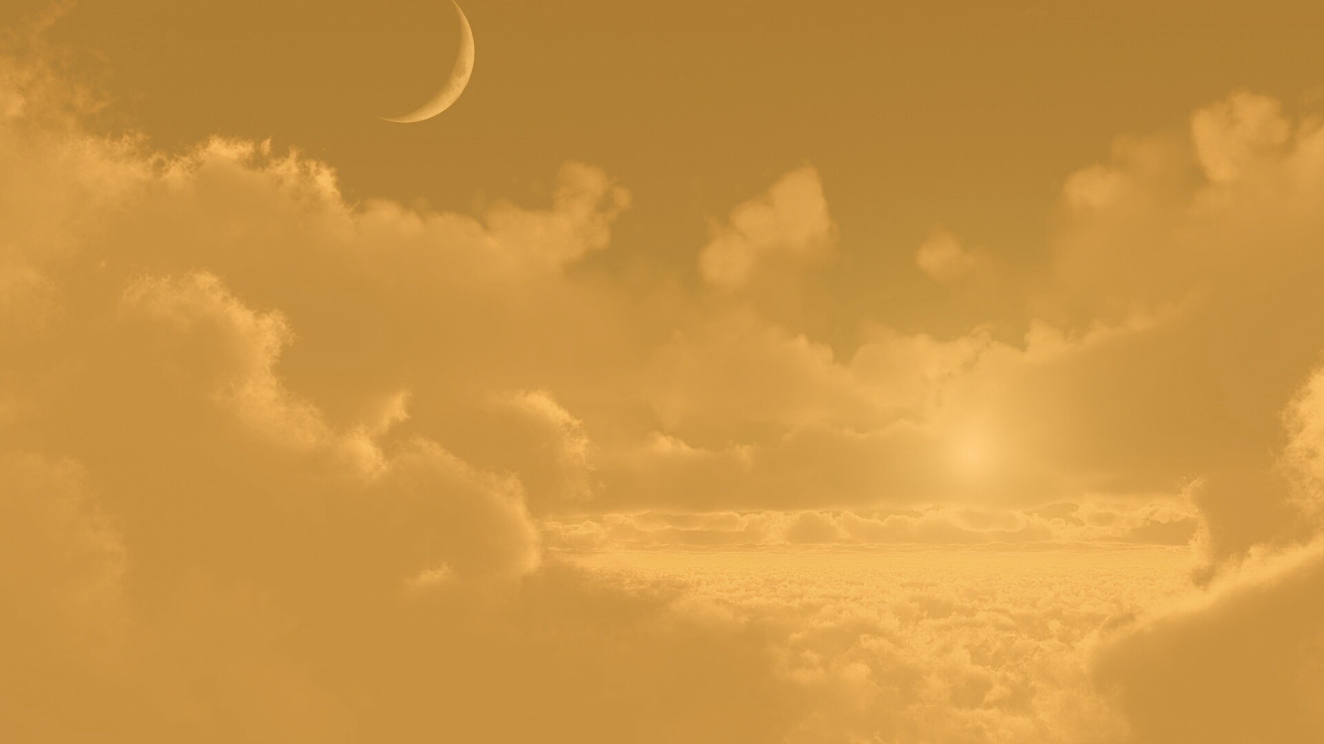 Над облаками обои