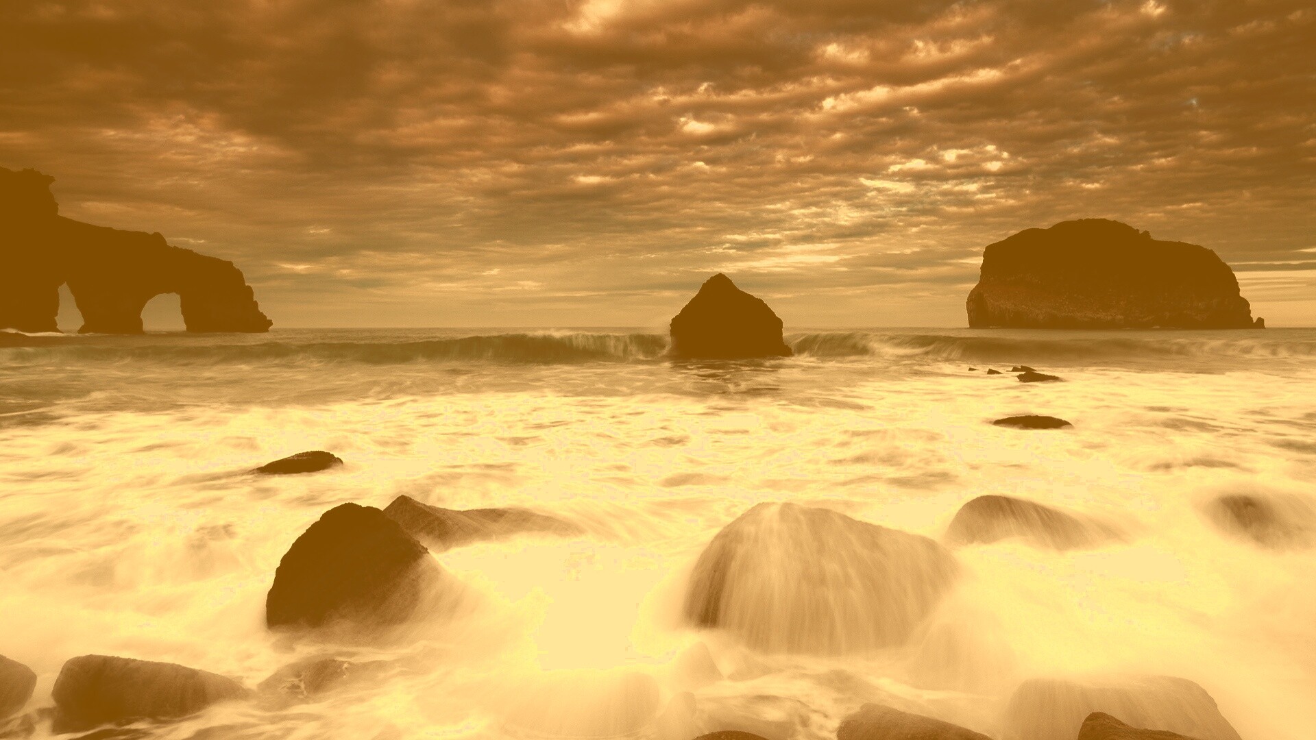 Волнующееся море обои