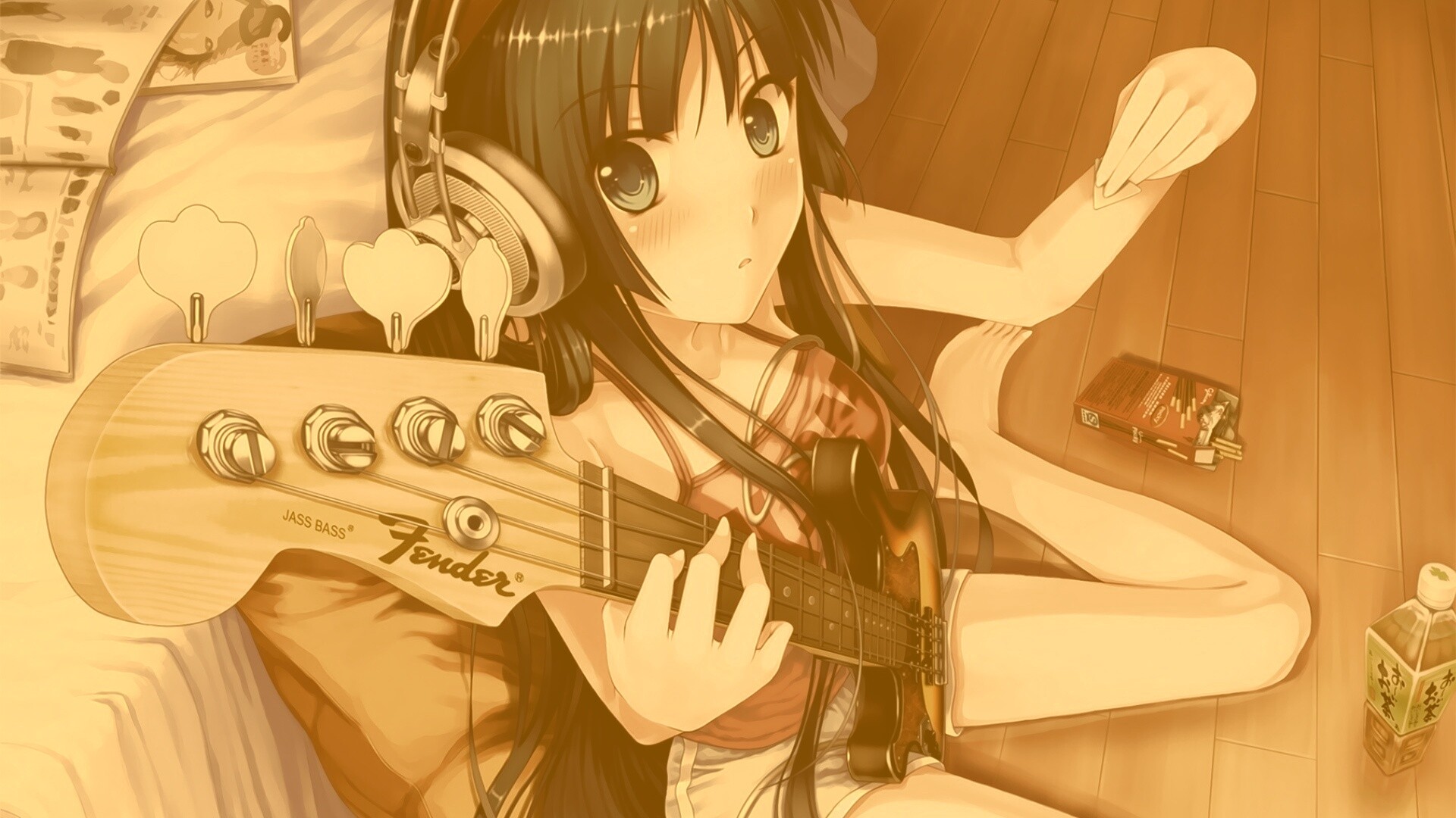 Лоли с гитарой обои