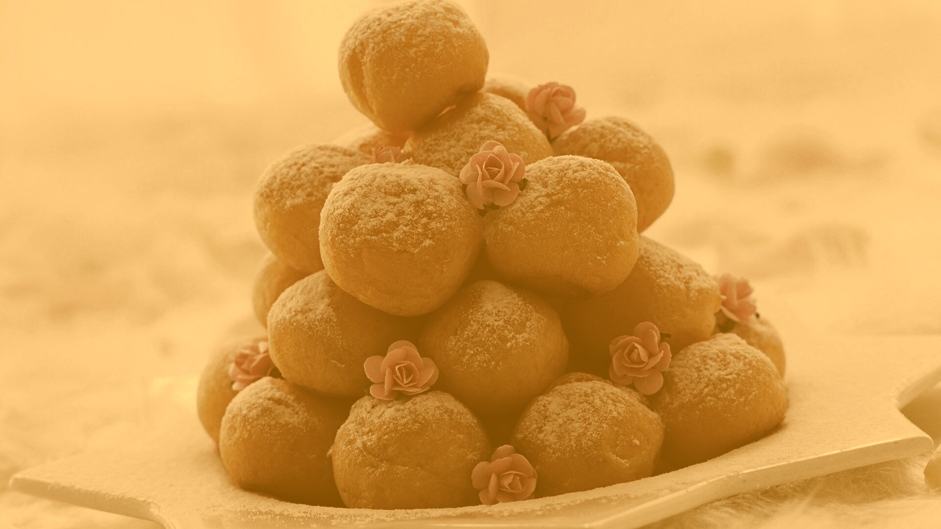 Круглые пироженки обои