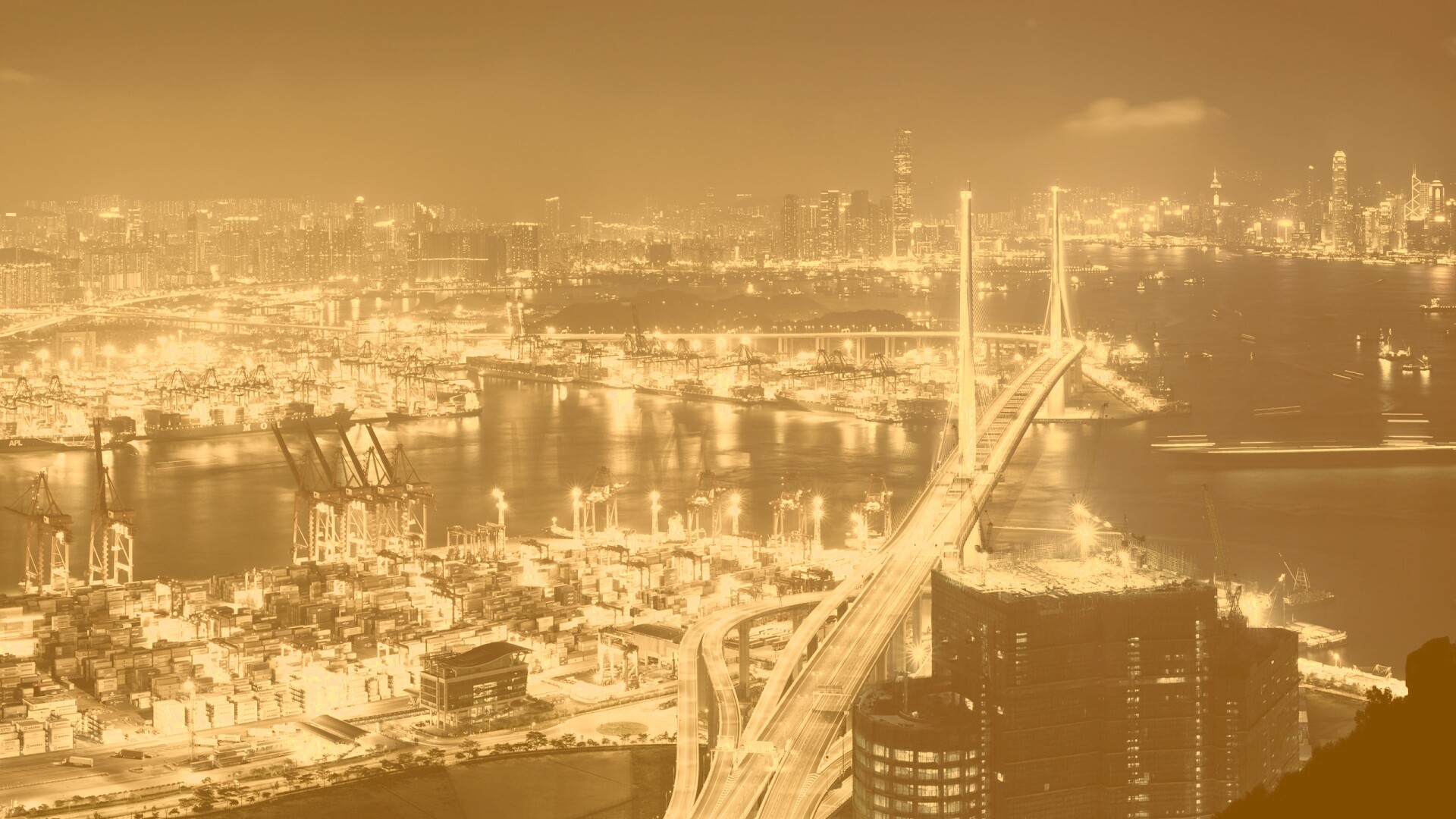 Ночная городская жизнь обои