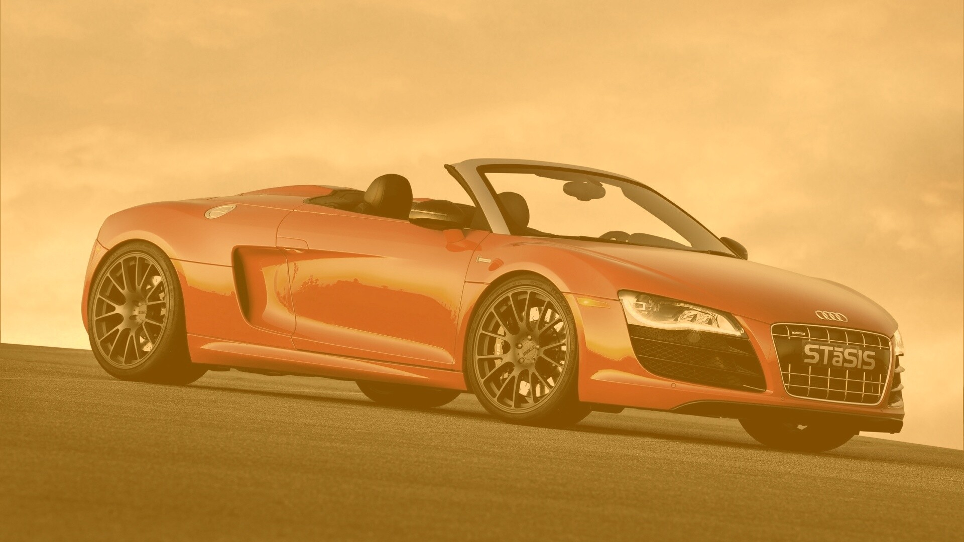 Красная Audi обои