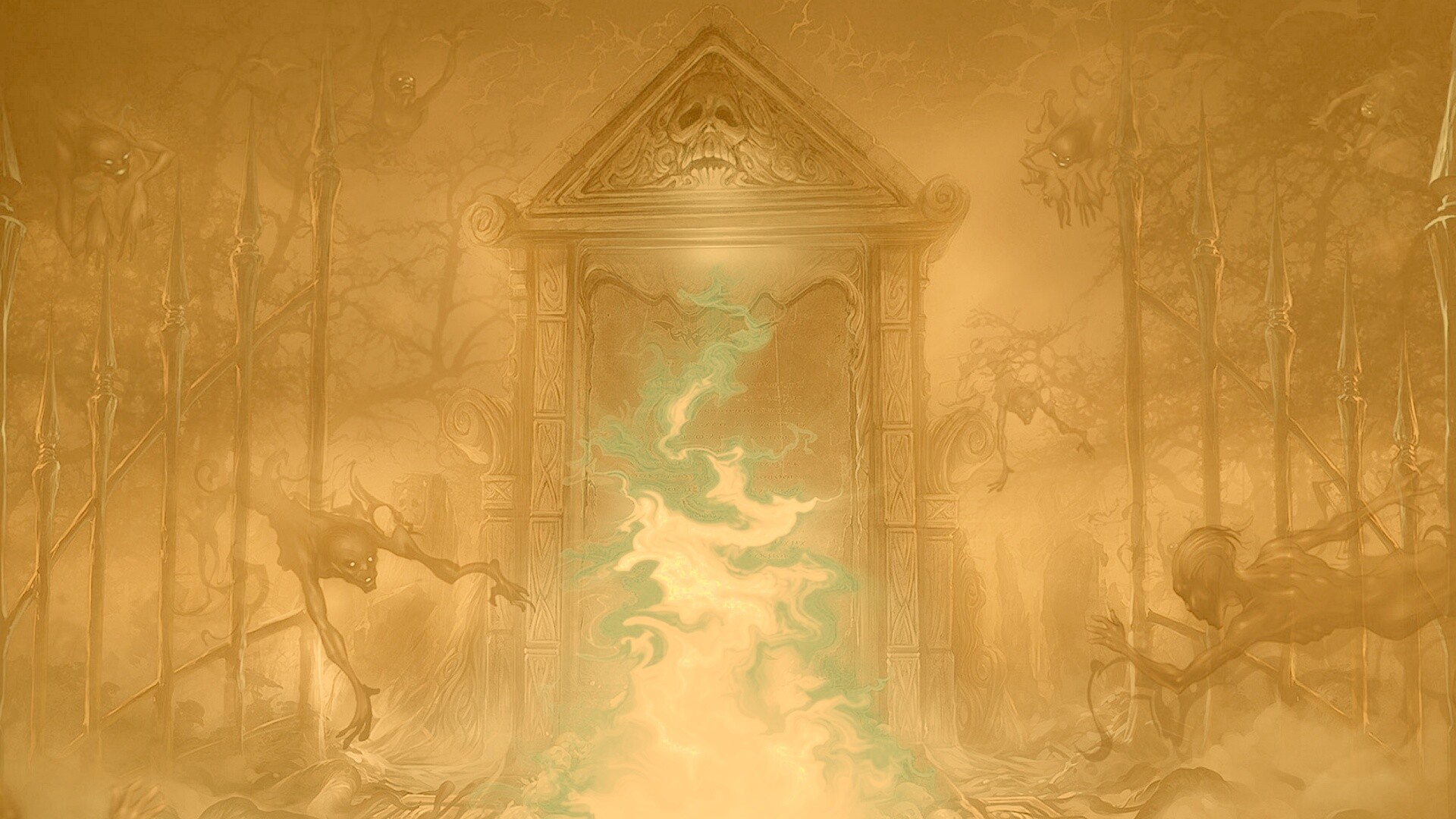 Демонические врата обои