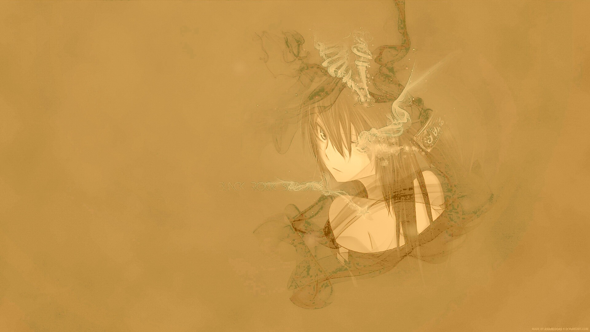 Black rock shooter обои