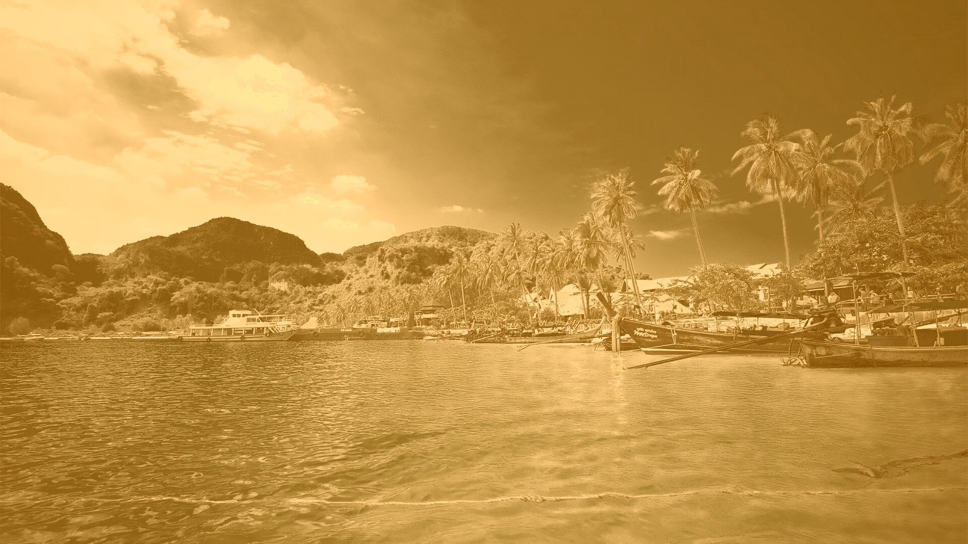 Призрачный пляж обои