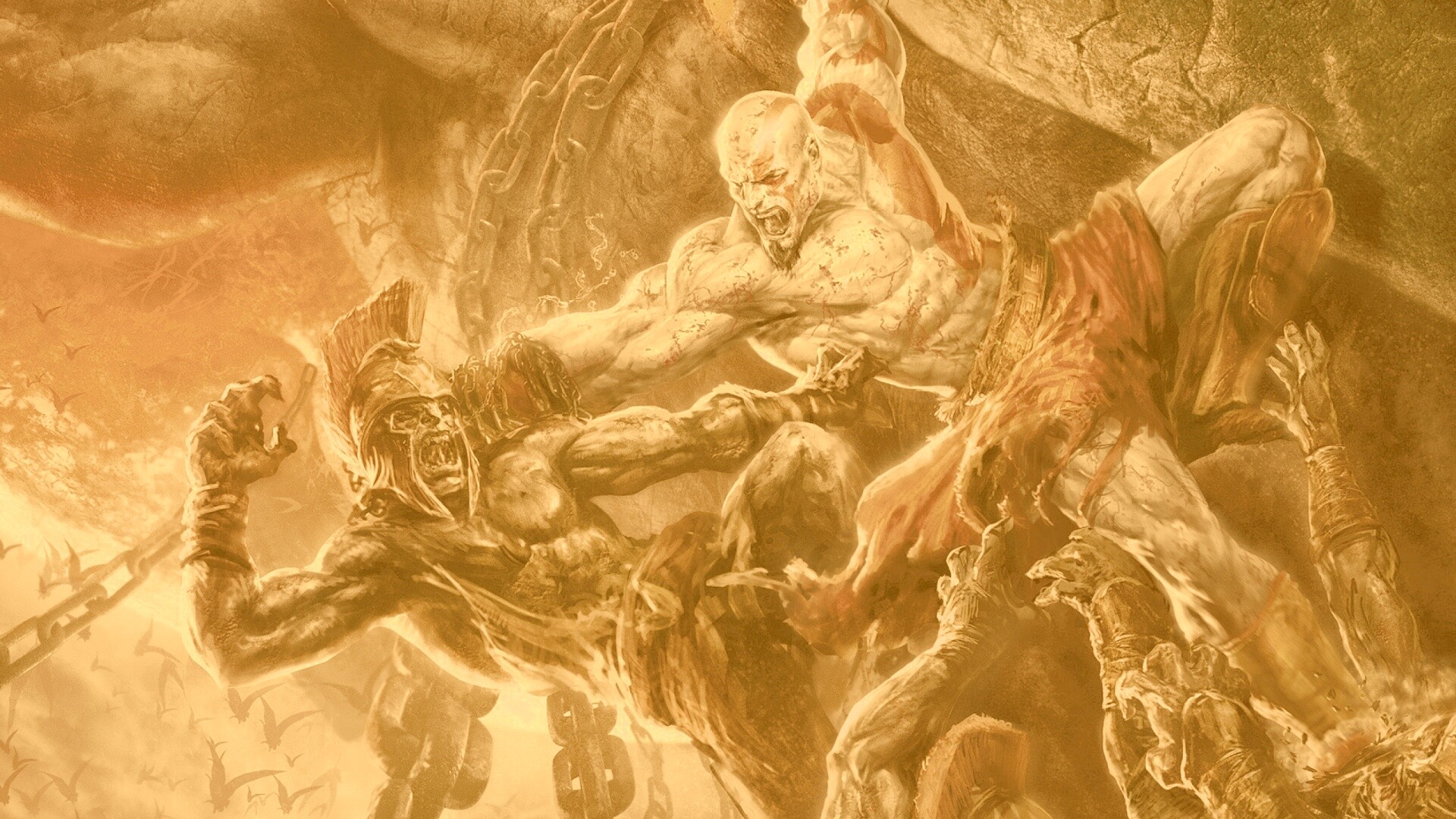 Бог войны обои