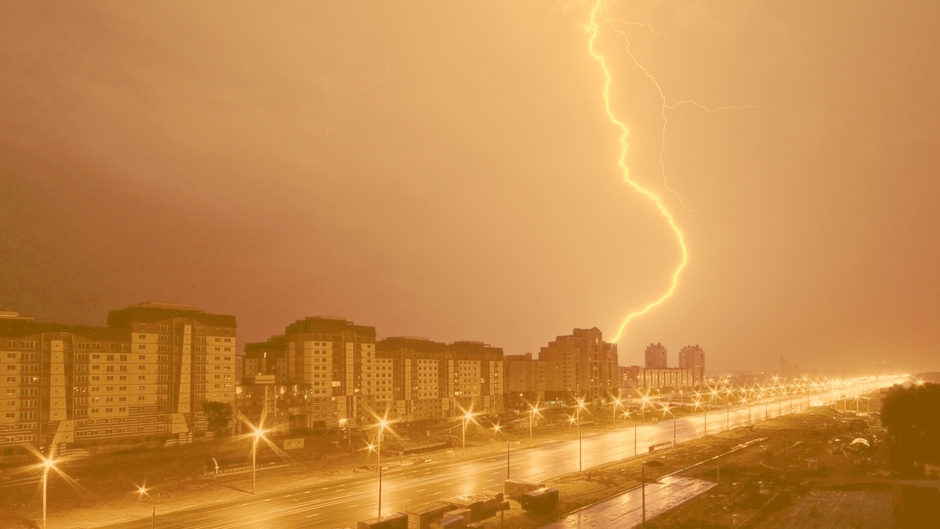 Молния обои