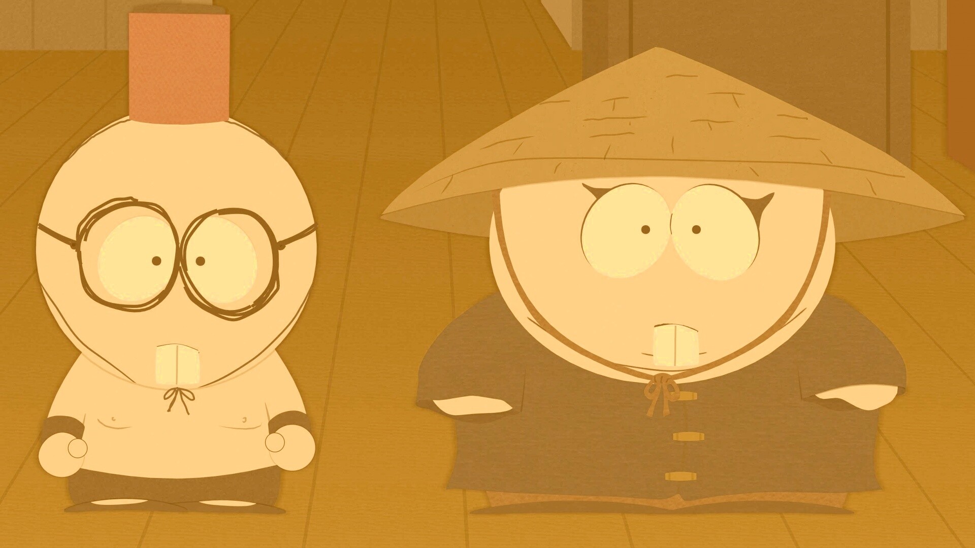 Баттерс Стотч и Эрик Картман в Китайской проблеме обои