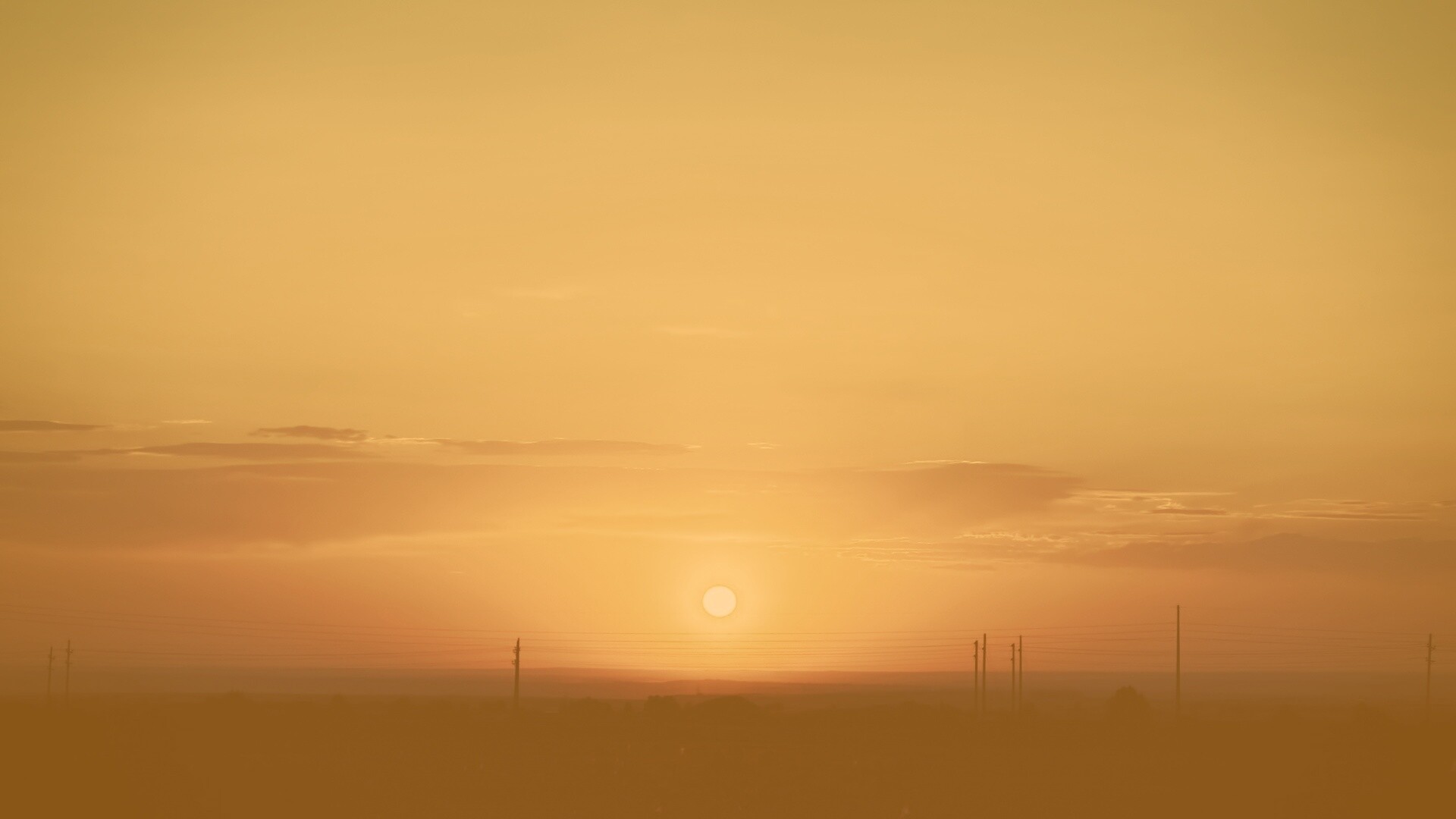 Сказочный закат обои