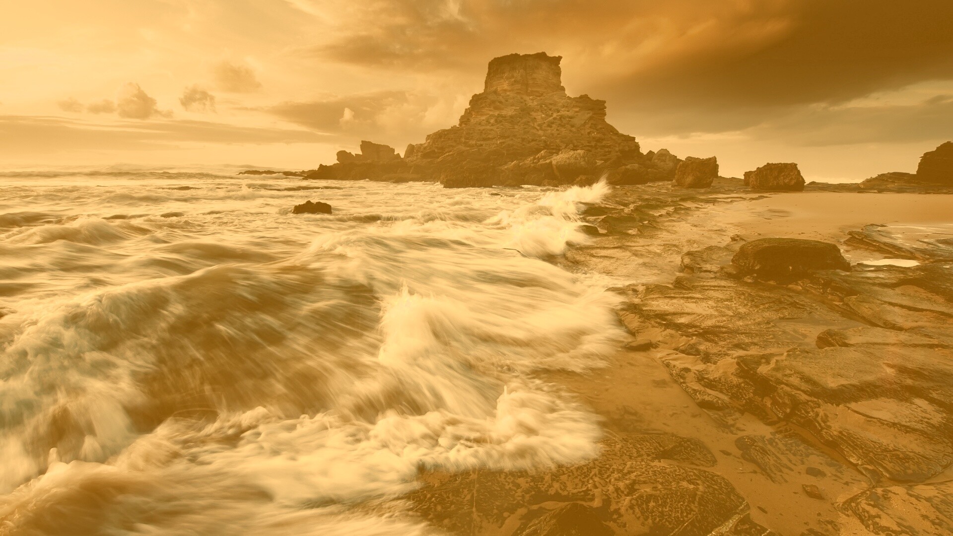 Побережье HDR обои