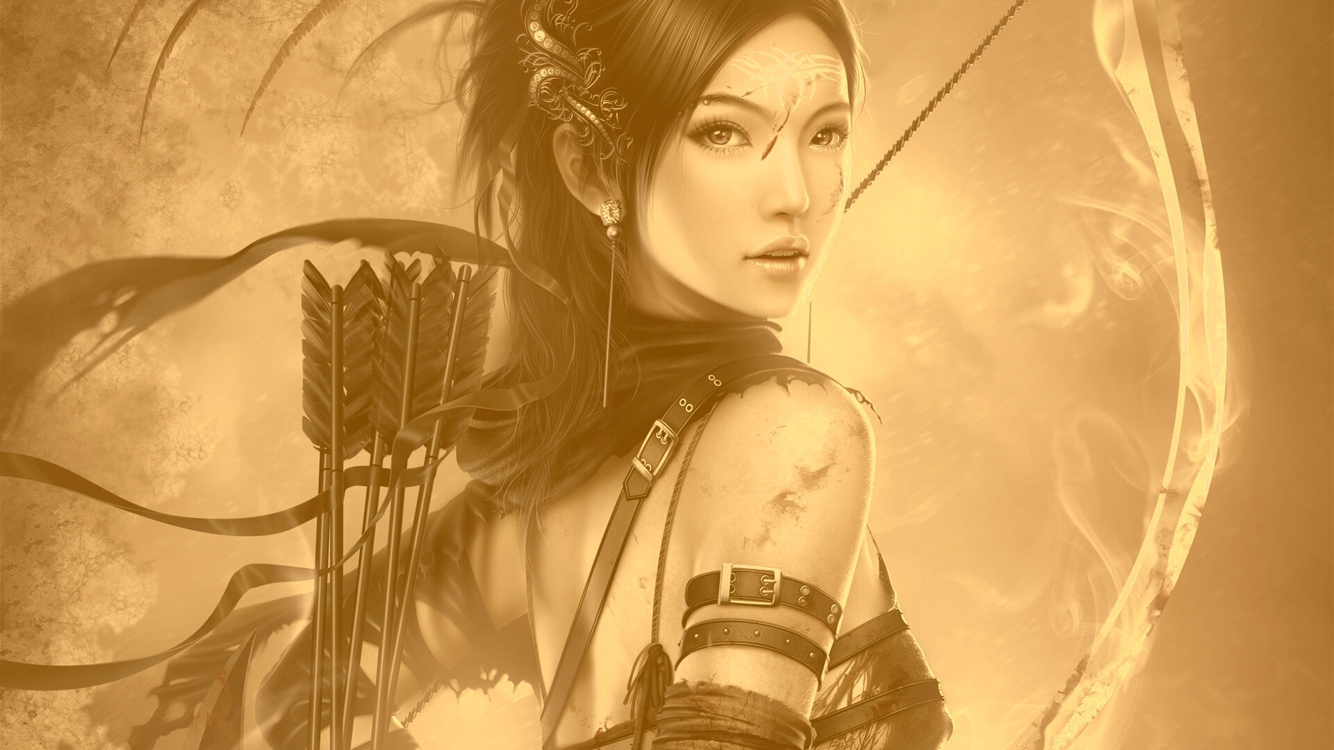 Лучница обои