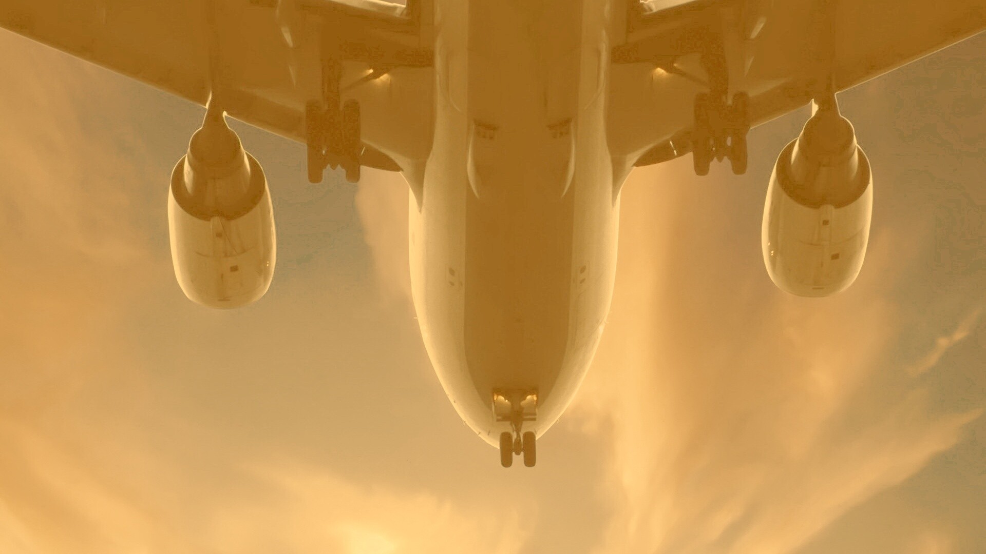 Брюхо самолета обои