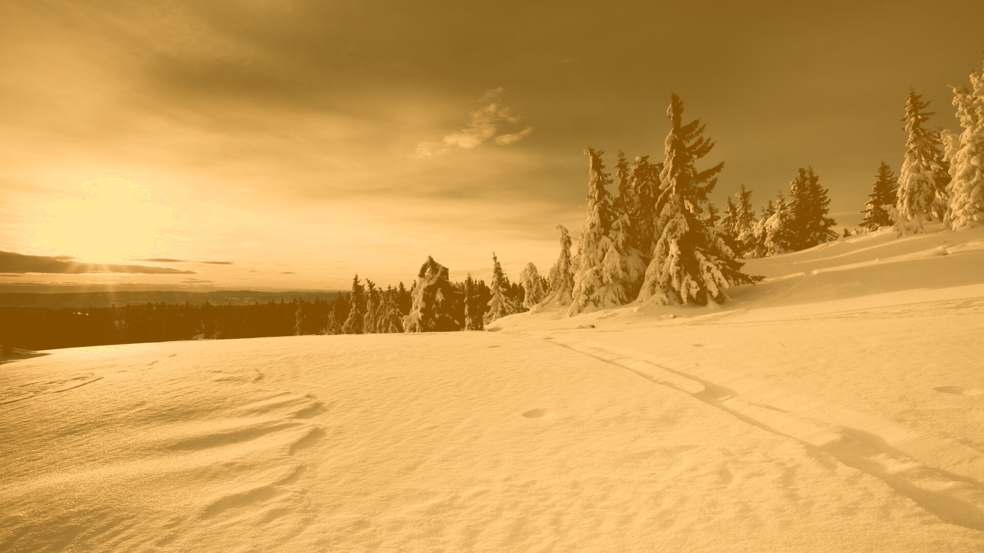 Зимние просторы обои