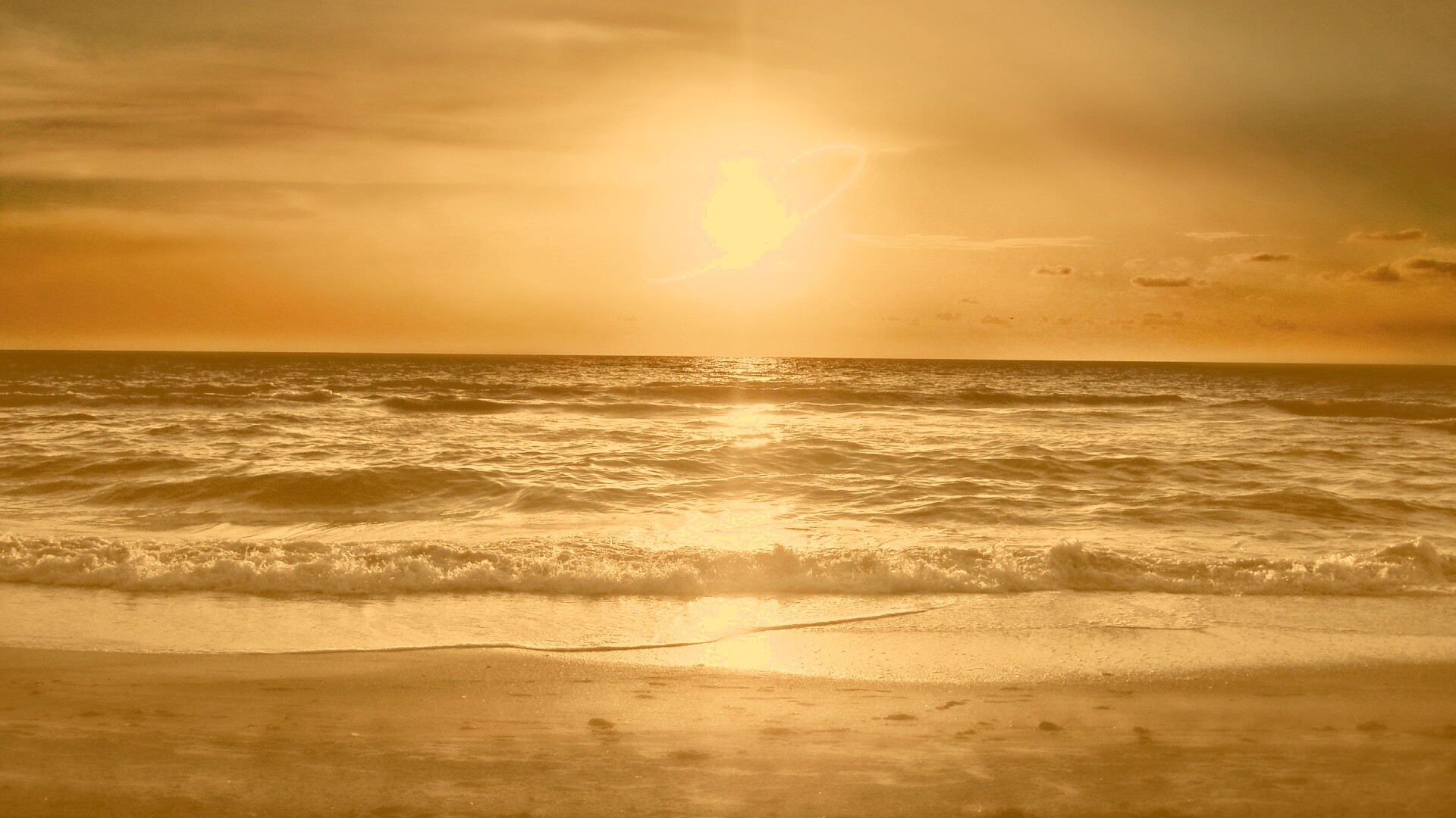 Морской закат обои