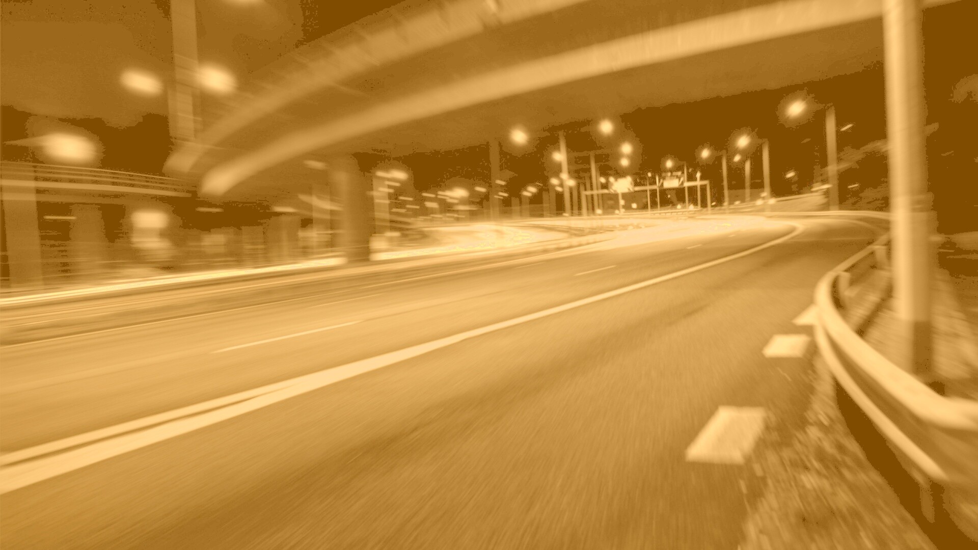 Дорога в ночном городе обои