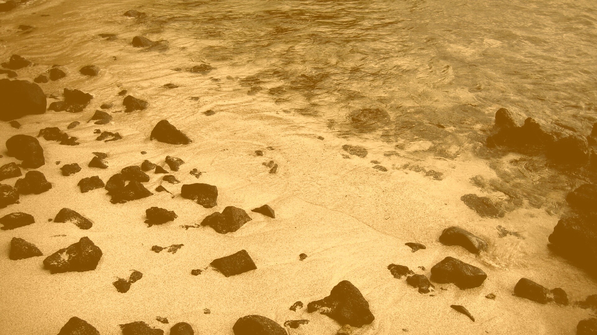 Каменистый берег обои